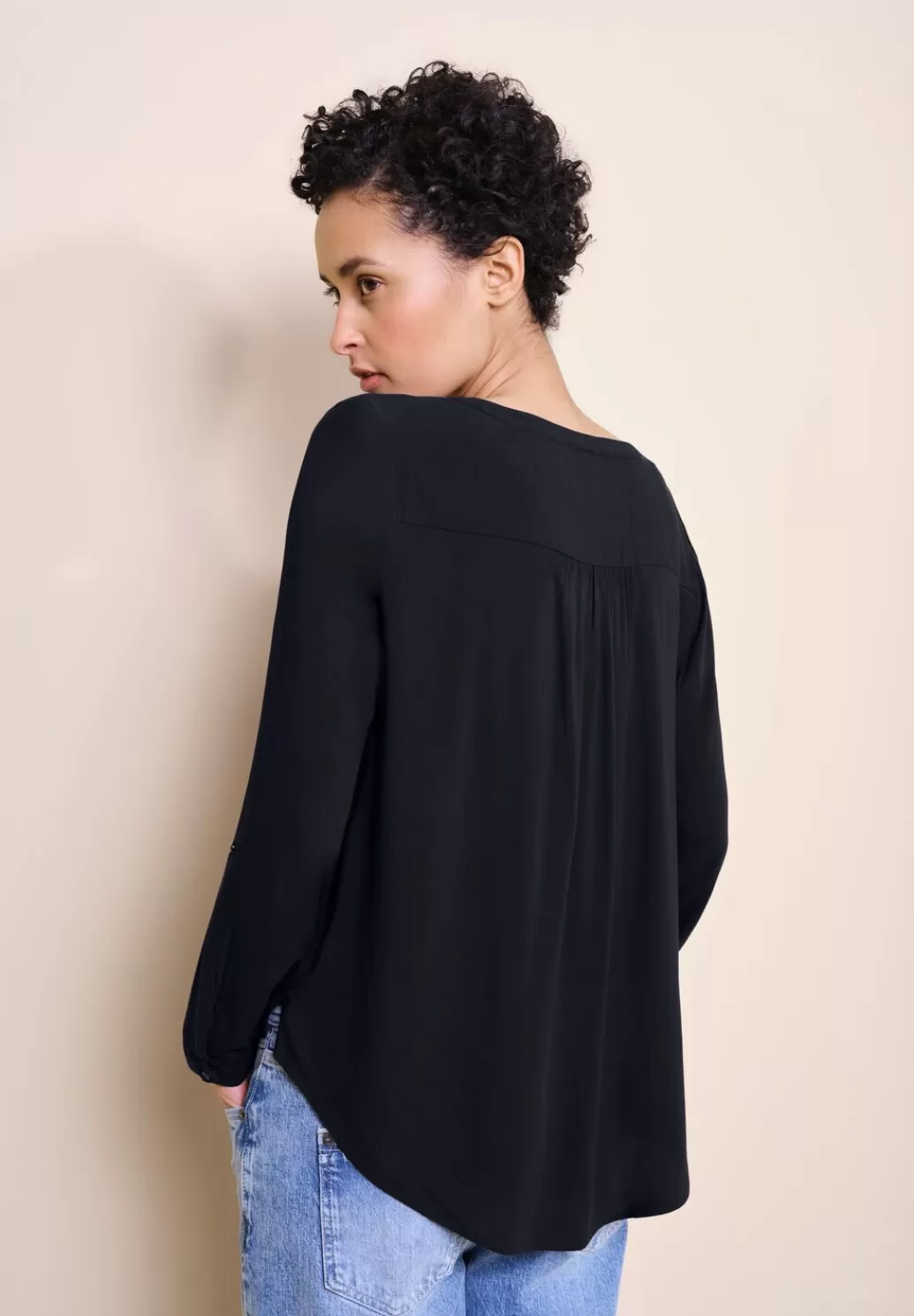 Street One Bluse In Unifarbe^Damen Langarm Blusen