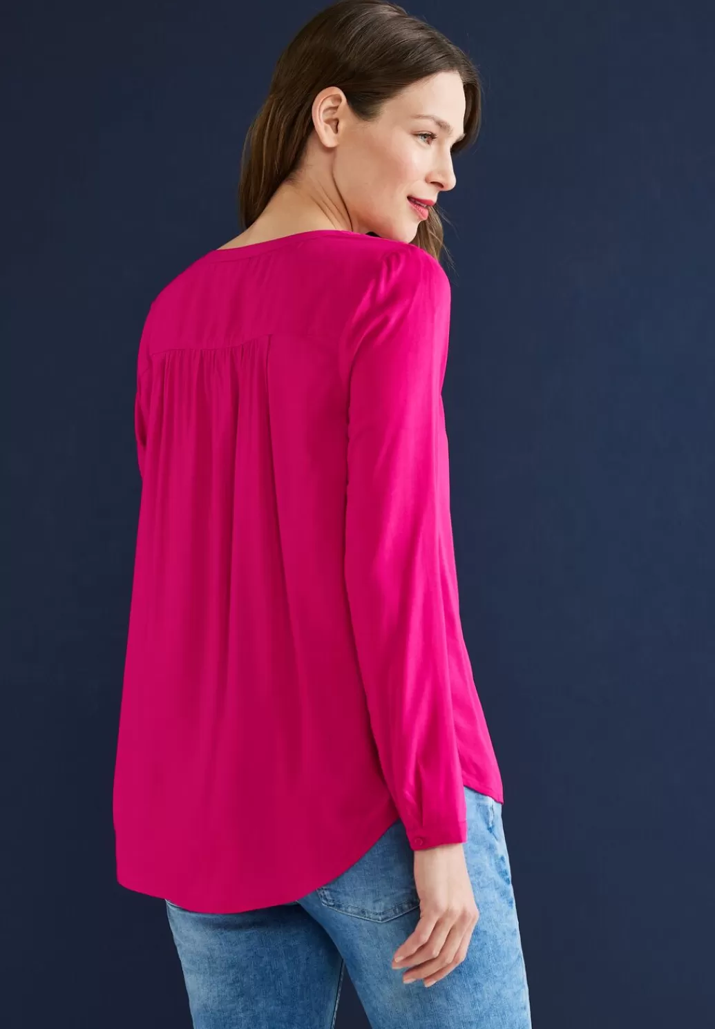 Street One Bluse In Unifarbe^Damen Langarm Blusen