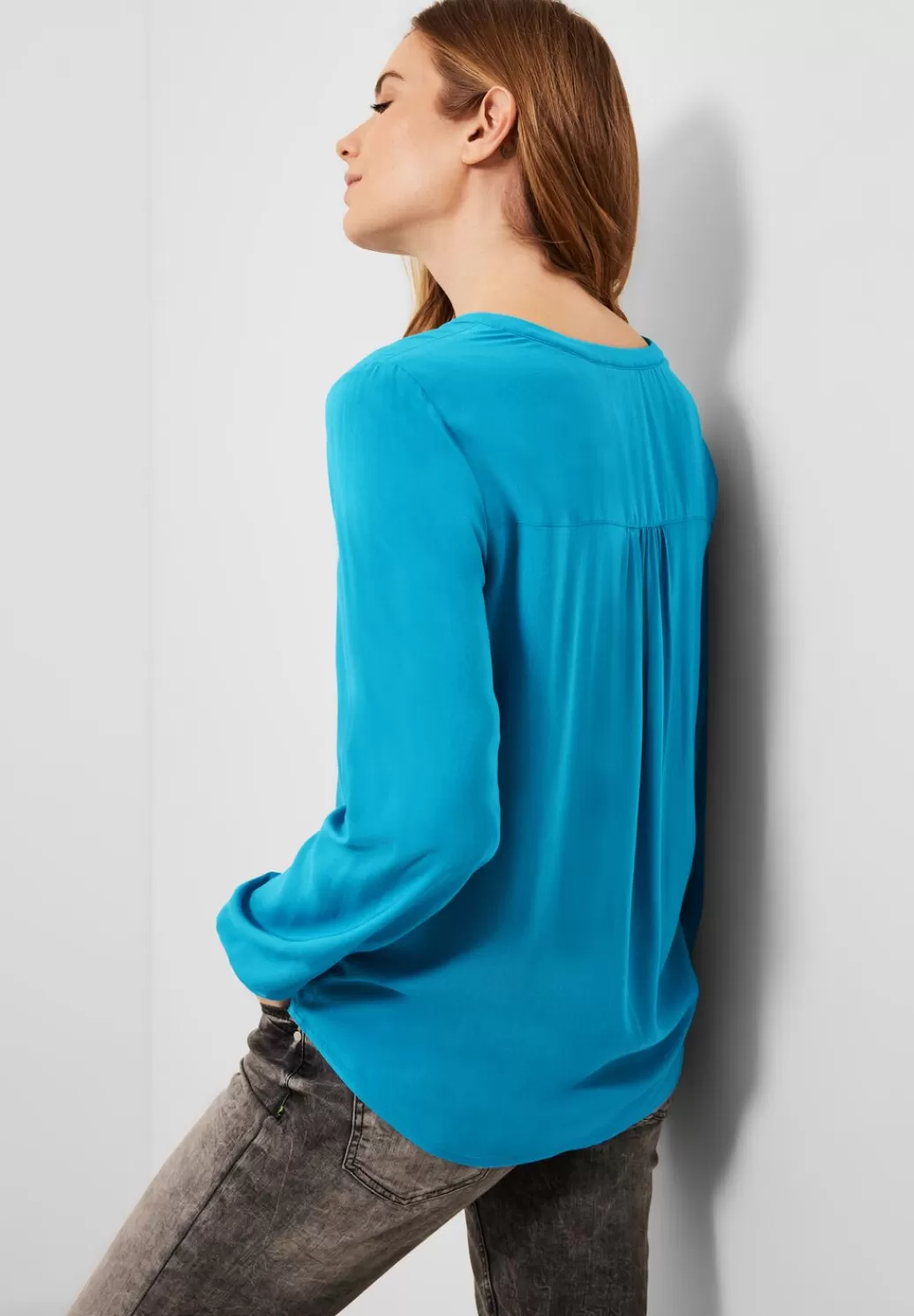 Street One Bluse In Unifarbe^Damen Langarm Blusen