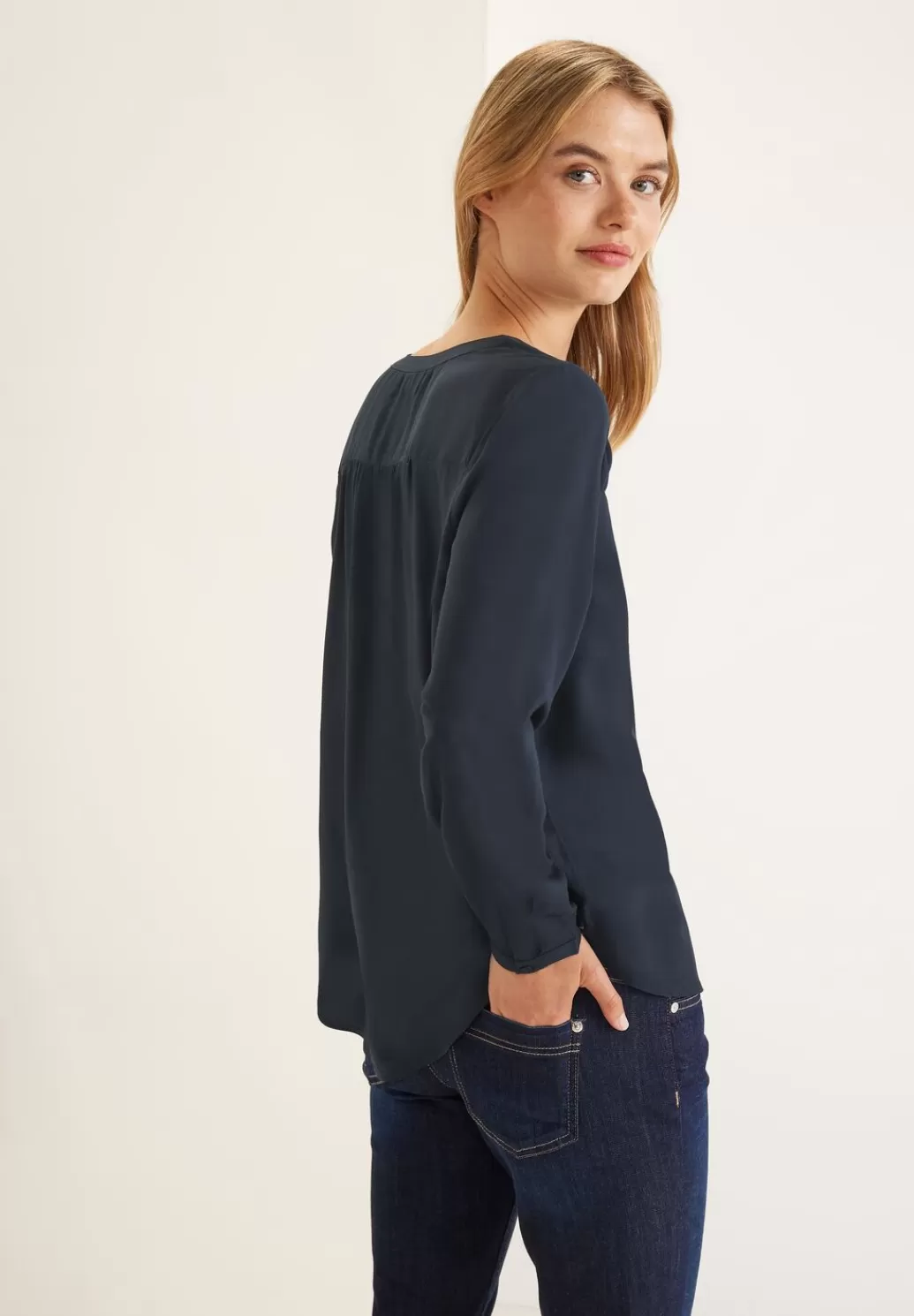 Street One Bluse In Unifarbe^Damen Langarm Blusen