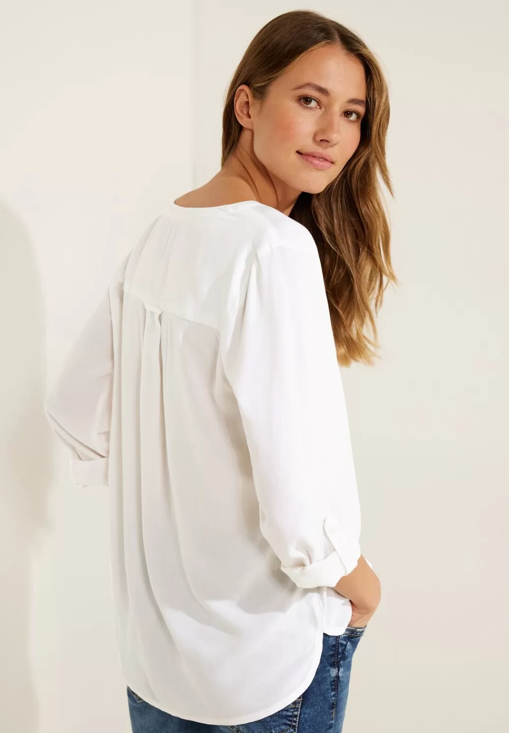 Street One Bluse In Unifarbe^Damen Langarm Blusen