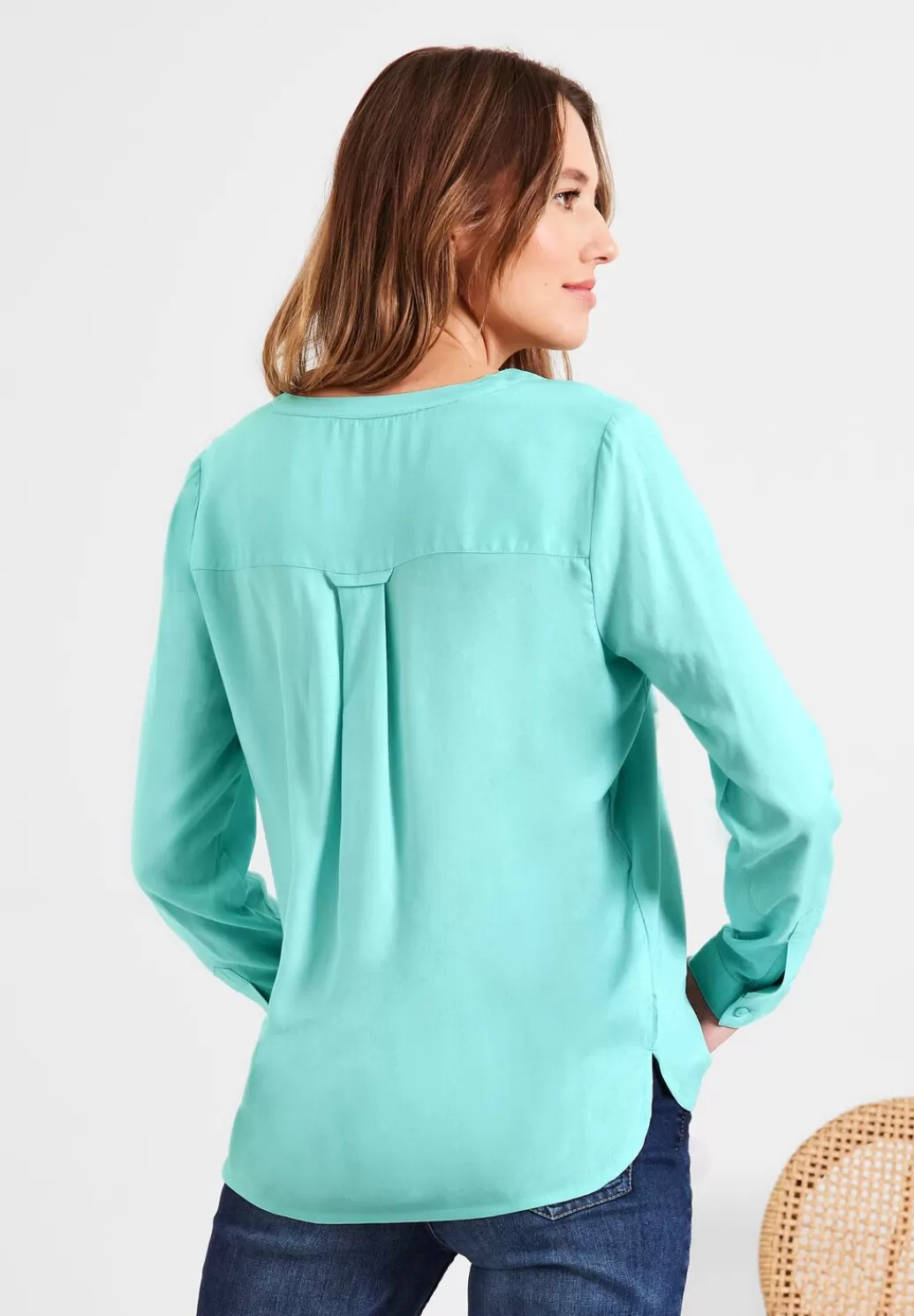 Street One Bluse In Unifarbe^Damen Langarm Blusen