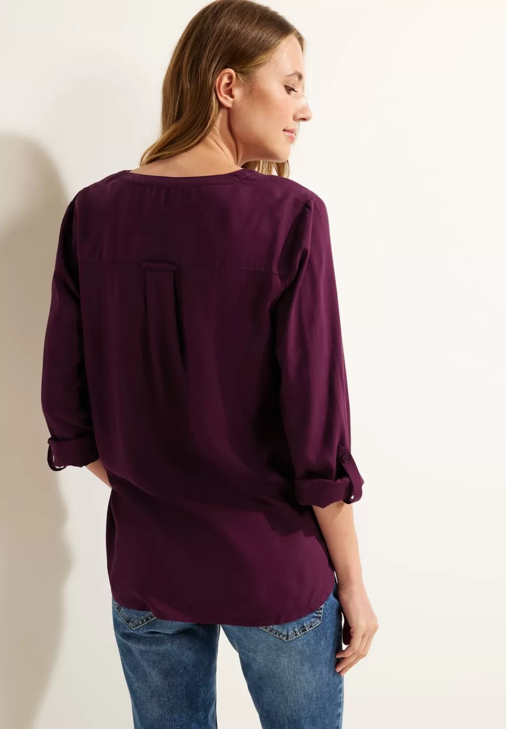 Street One Bluse In Unifarbe^Damen Langarm Blusen