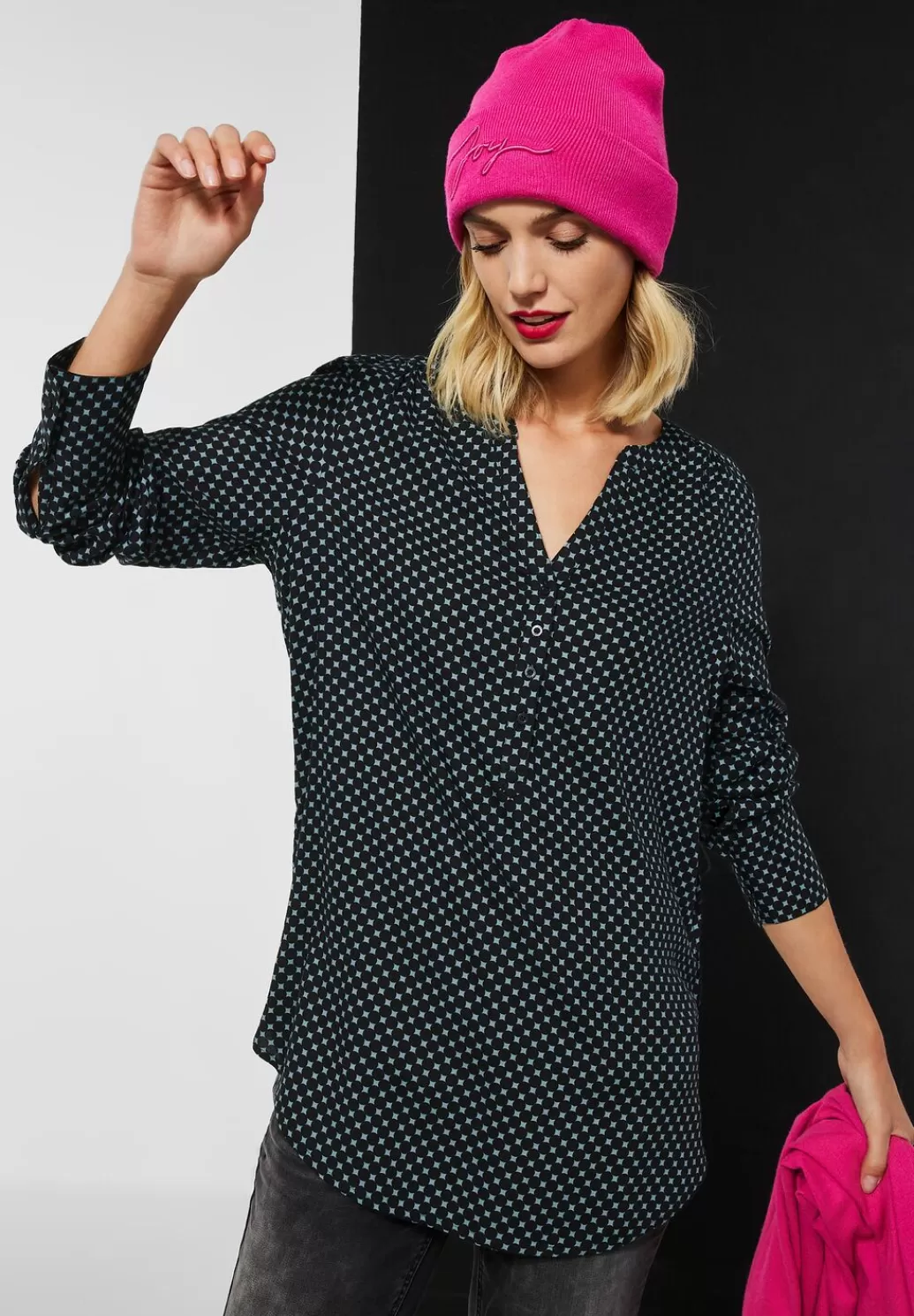 Street One Bluse In Viskose^Damen Langarm Blusen