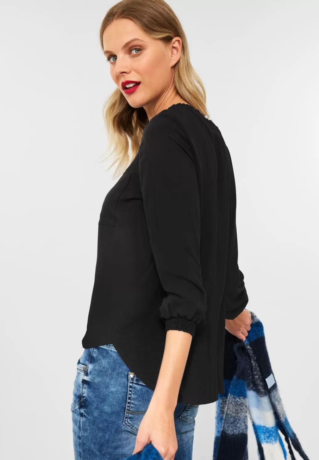 Street One Bluse In Viskose^Damen Langarm Blusen