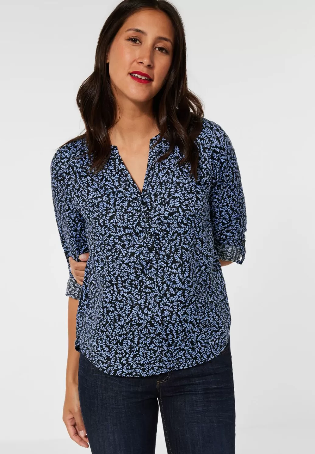 Street One Bluse Mit Allover Print^Damen Langarm Blusen