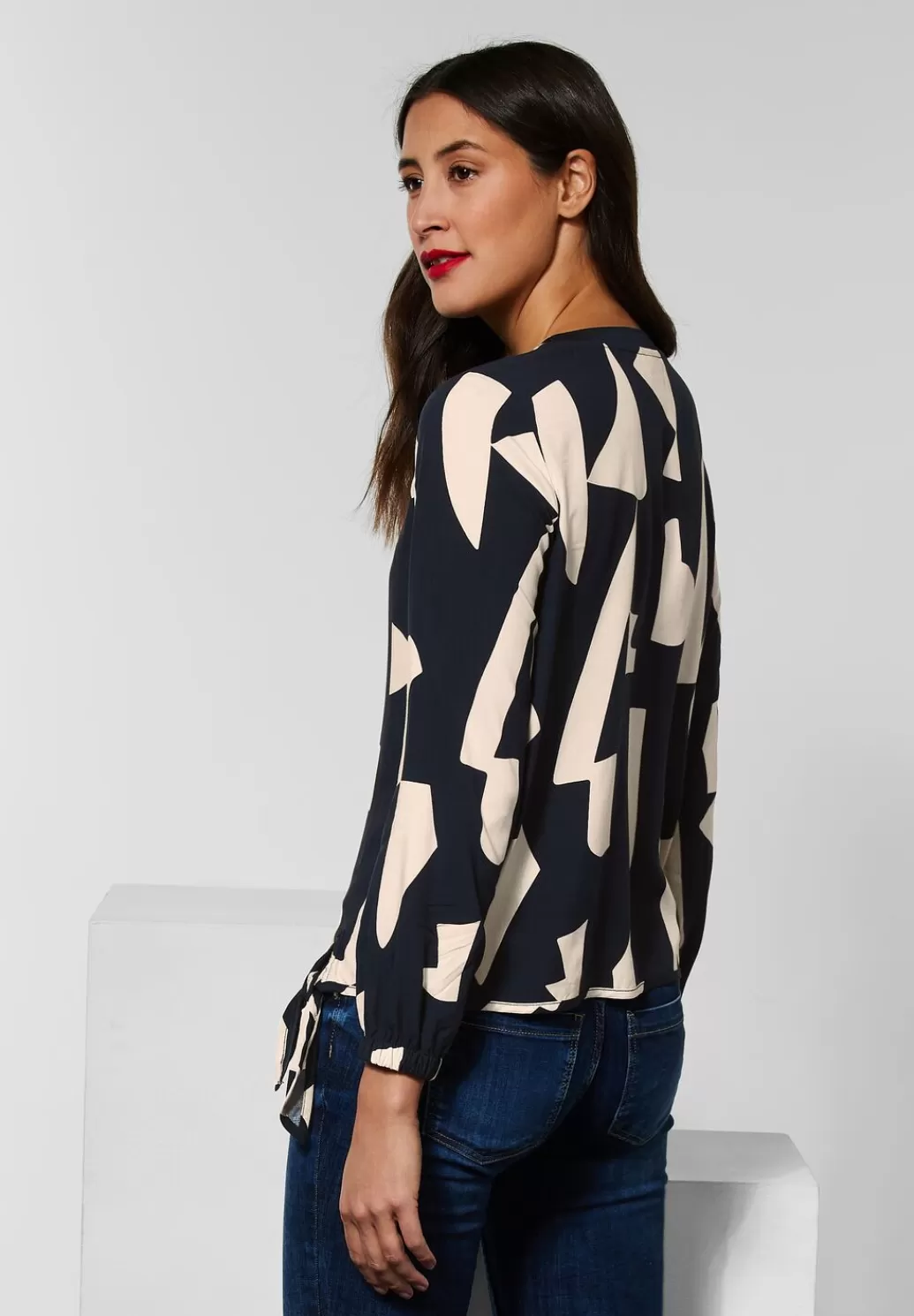 Street One Bluse Mit Allover Print^Damen Langarm Blusen