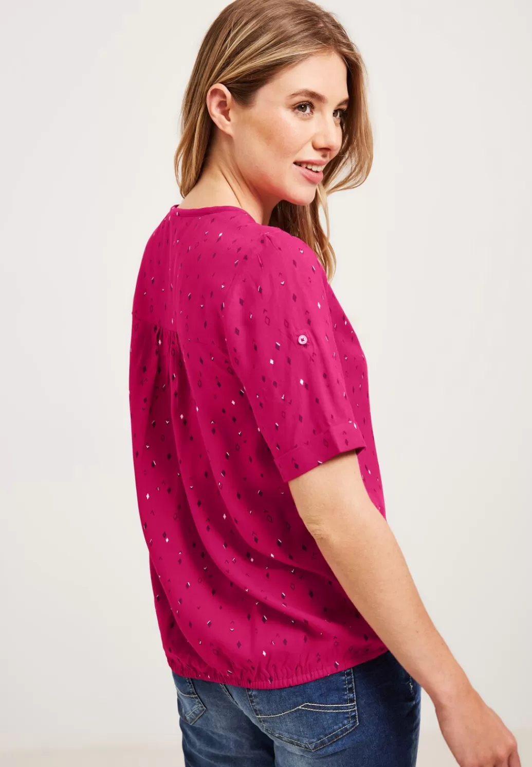 Street One Bluse Mit Allover Print^Damen Kurzarm Blusen