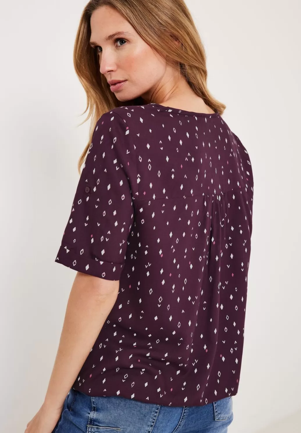 Street One Bluse Mit Allover Print^Damen Kurzarm Blusen