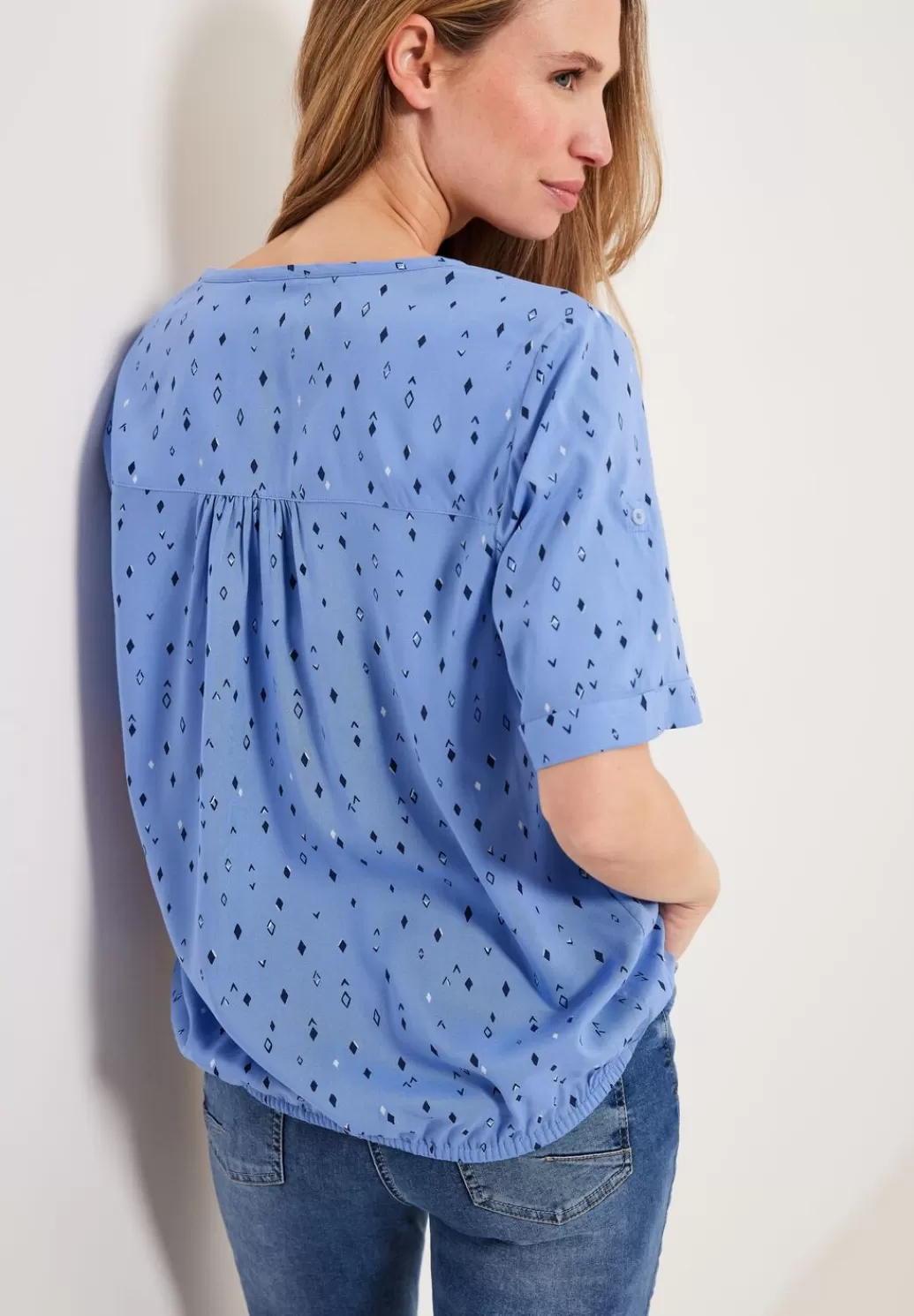 Street One Bluse Mit Allover Print^Damen Kurzarm Blusen