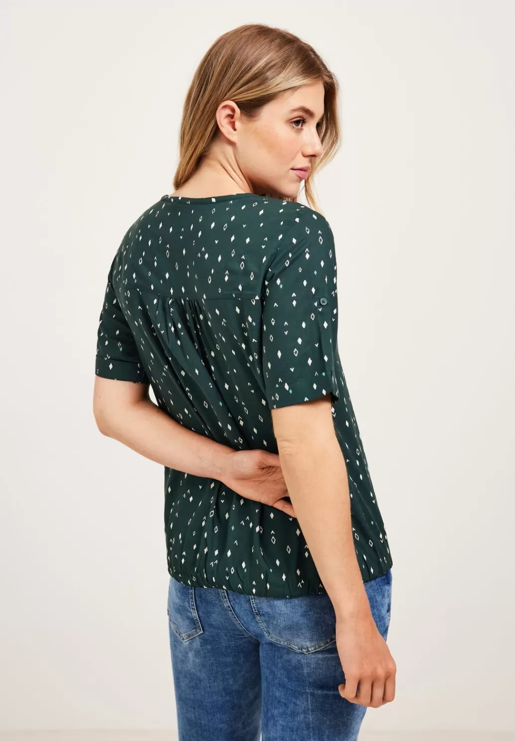 Street One Bluse Mit Allover Print^Damen Kurzarm Blusen