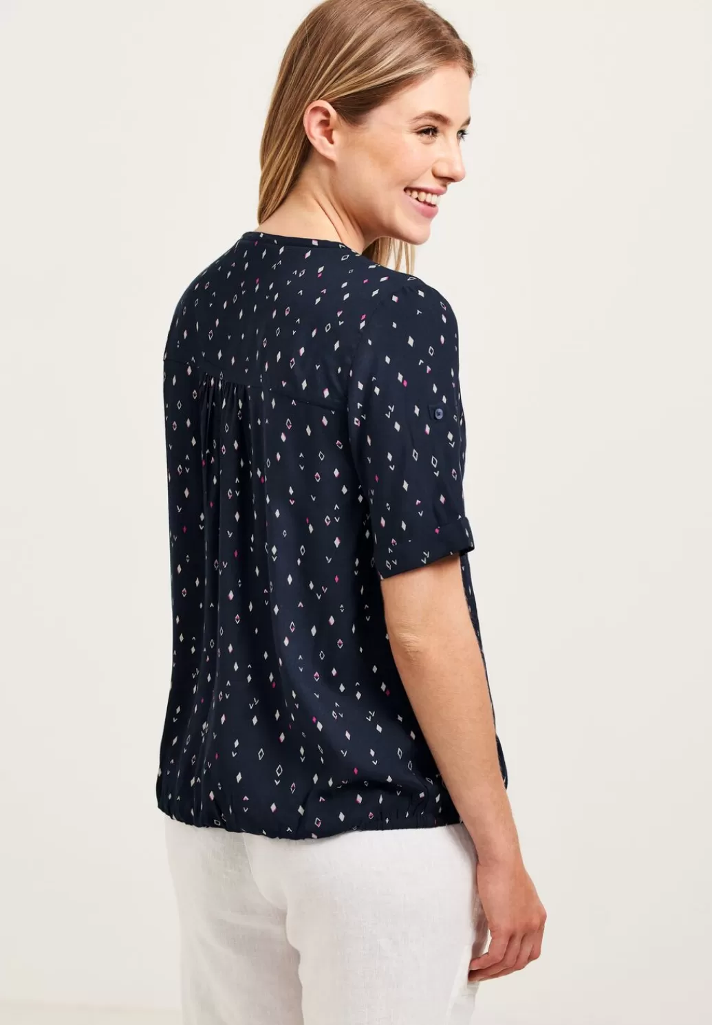 Street One Bluse Mit Allover Print^Damen Kurzarm Blusen