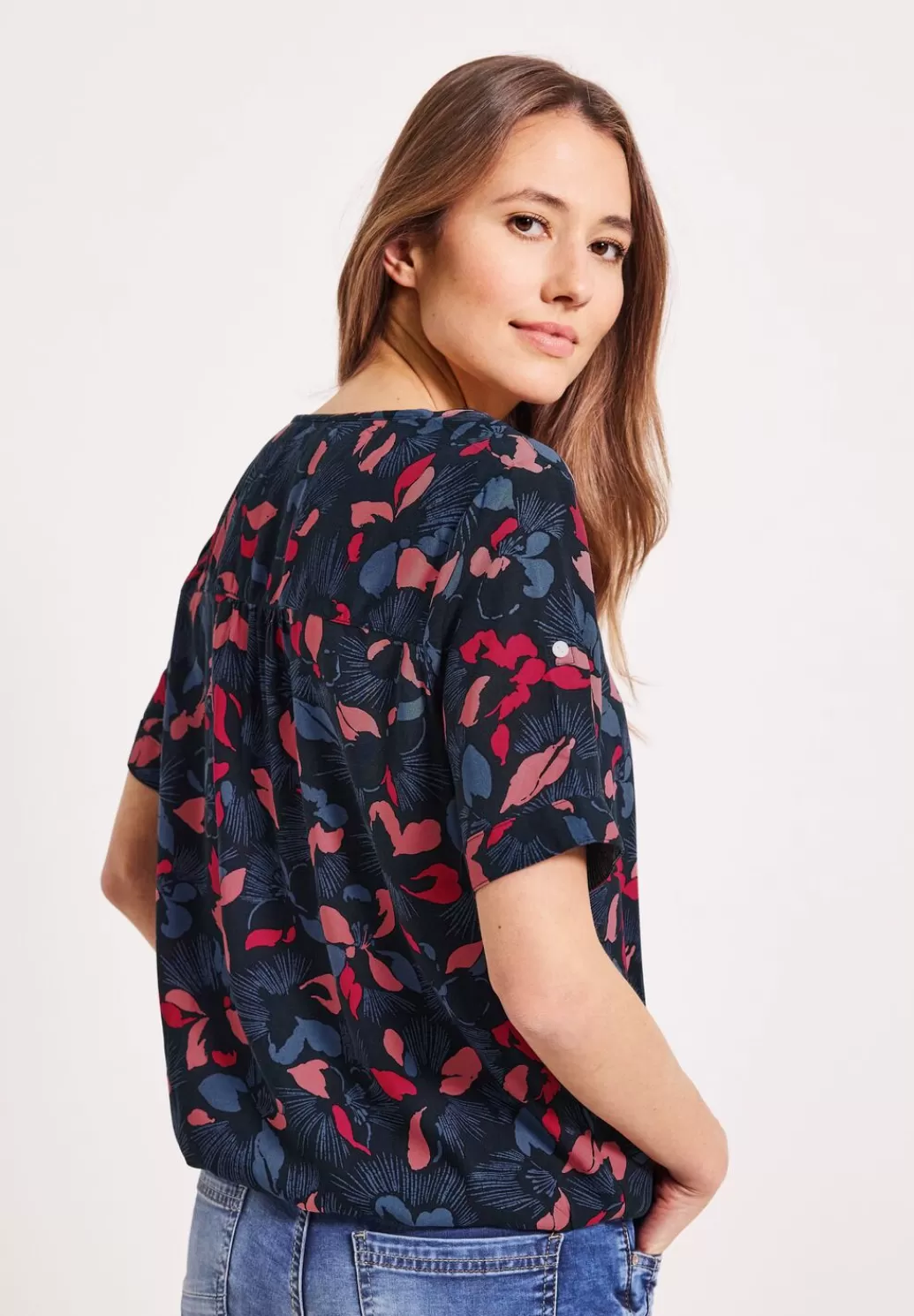 Street One Bluse Mit Blumenmuster^Damen Kurzarm Blusen