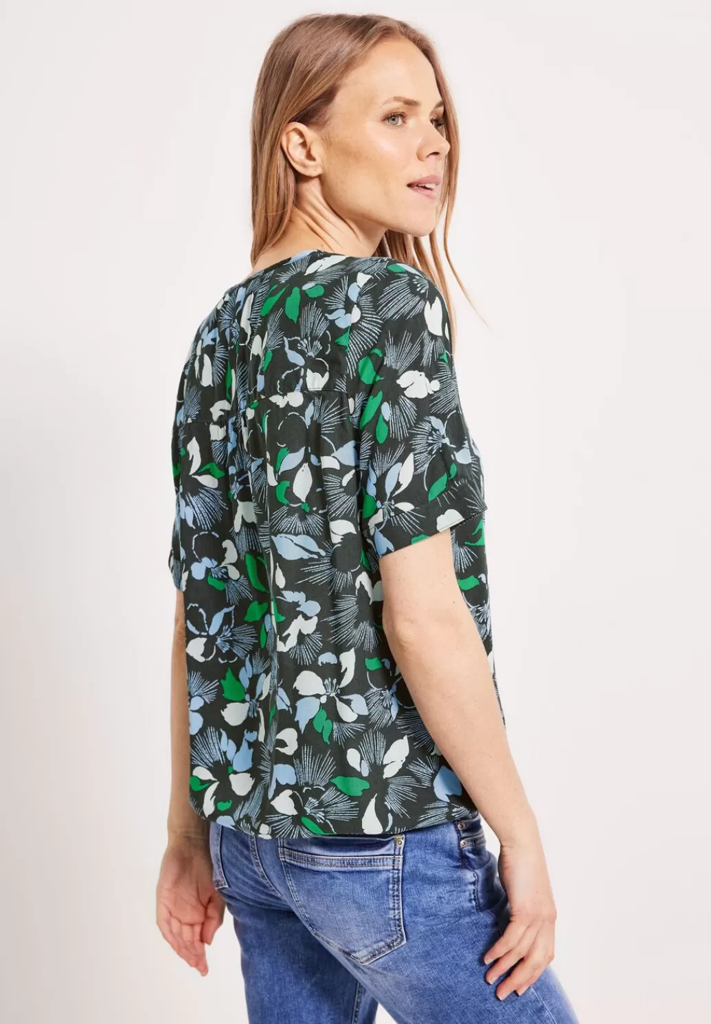 Street One Bluse Mit Blumenmuster^Damen Kurzarm Blusen