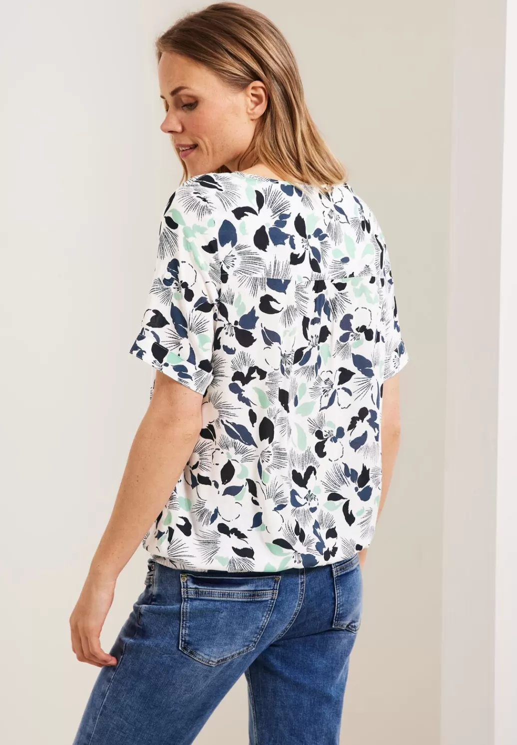 Street One Bluse Mit Blumenmuster^Damen Kurzarm Blusen