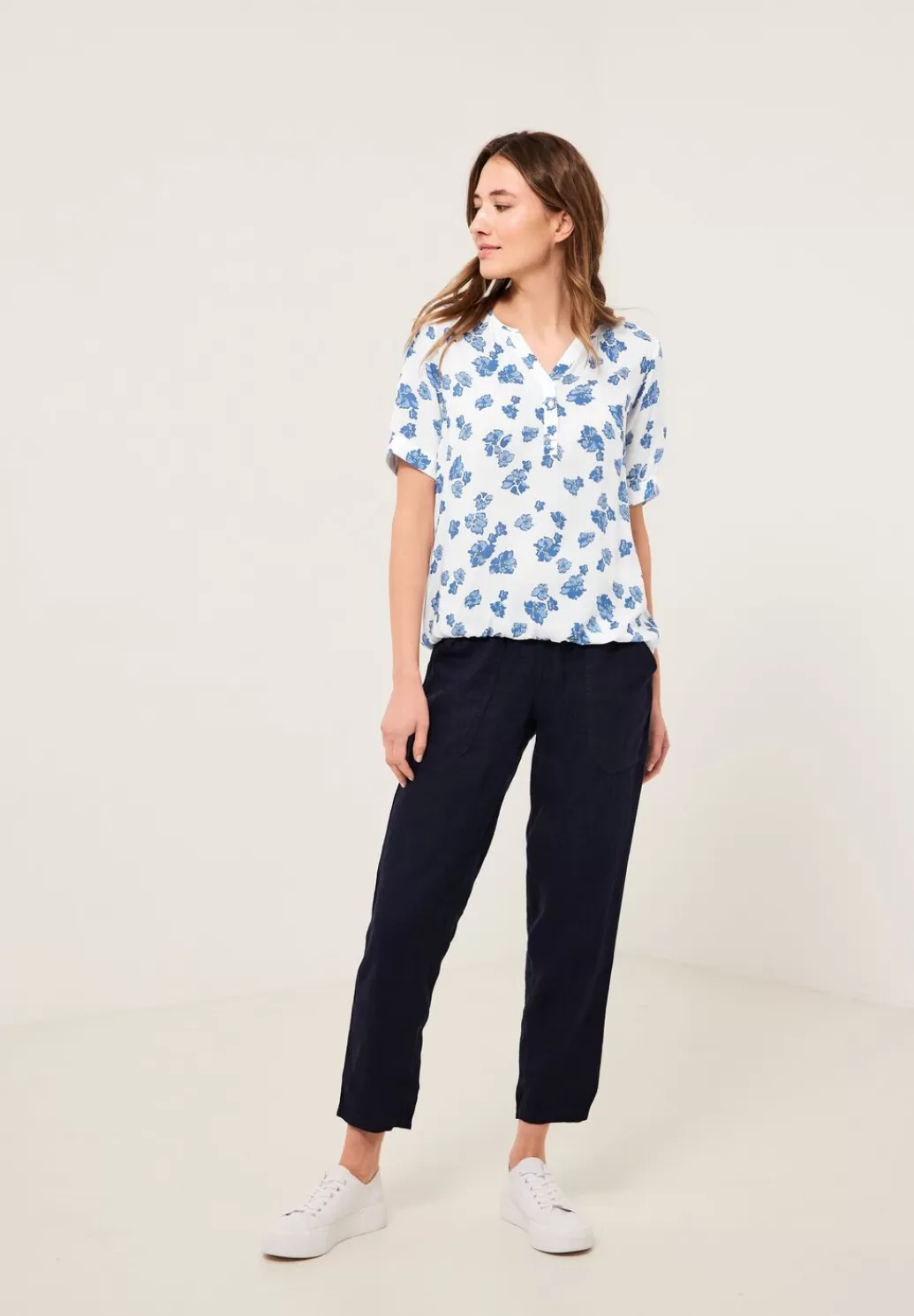 Street One Bluse Mit Blumenprint^Damen Kurzarm Blusen