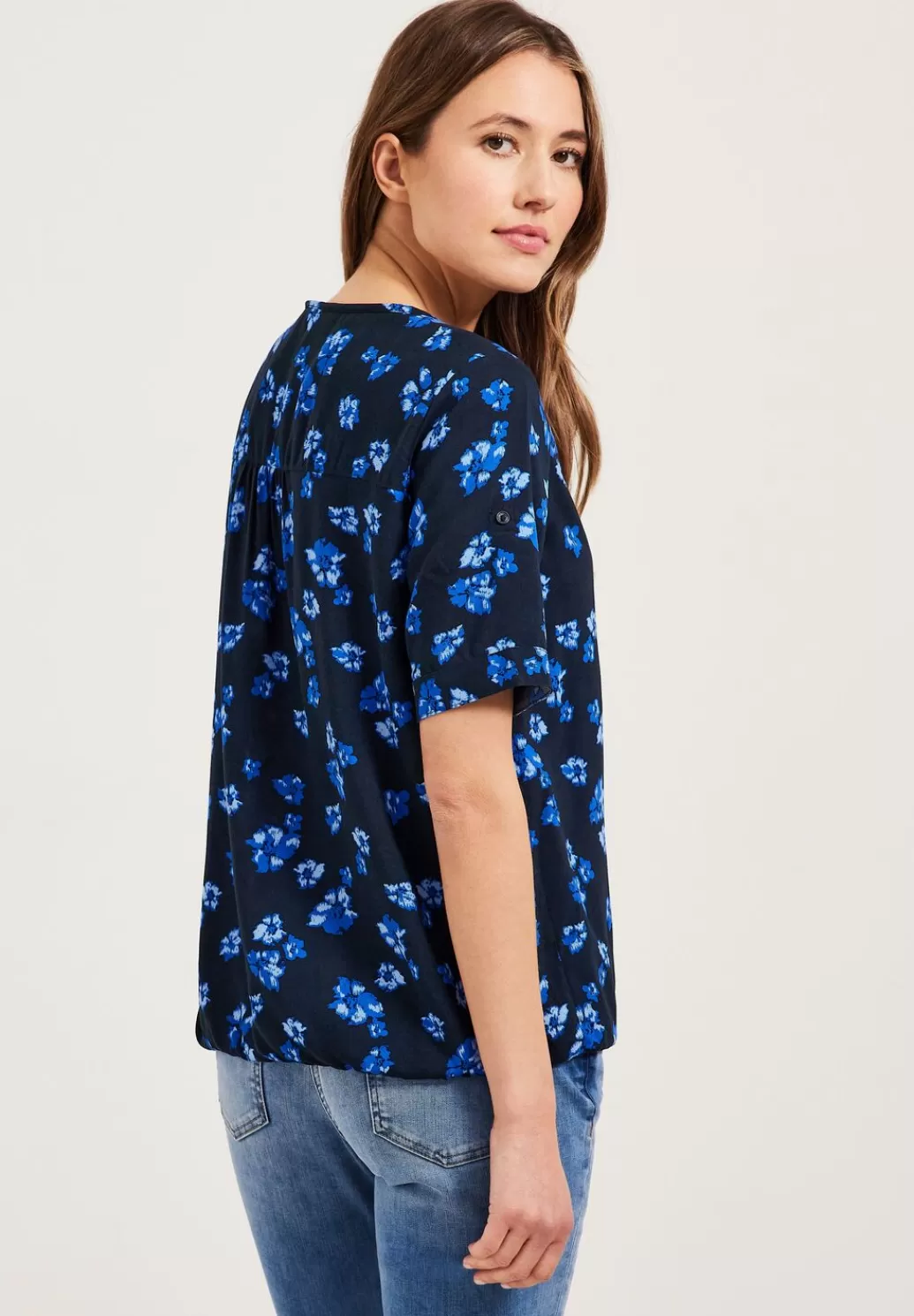 Street One Bluse Mit Blumenprint^Damen Kurzarm Blusen