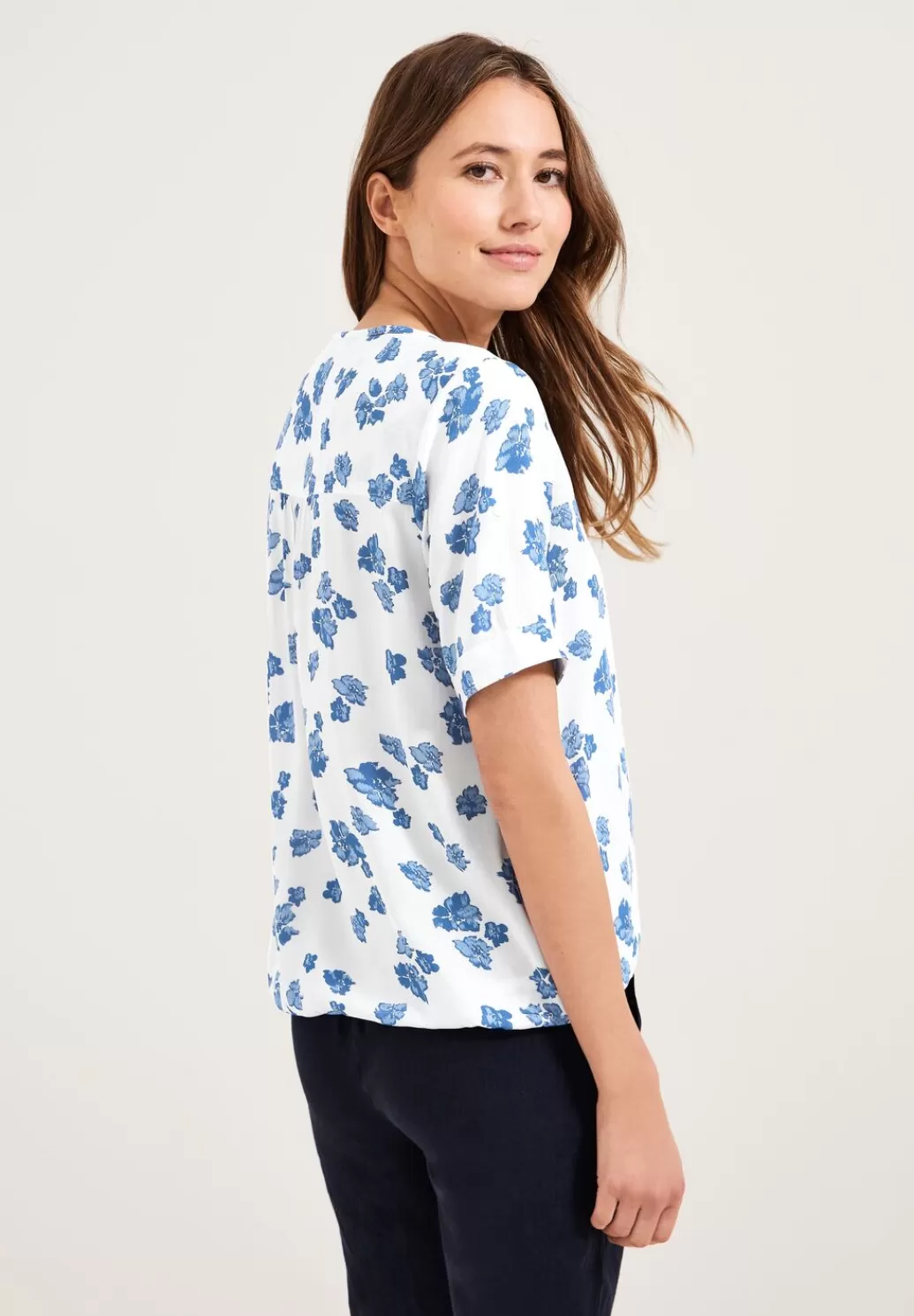 Street One Bluse Mit Blumenprint^Damen Kurzarm Blusen