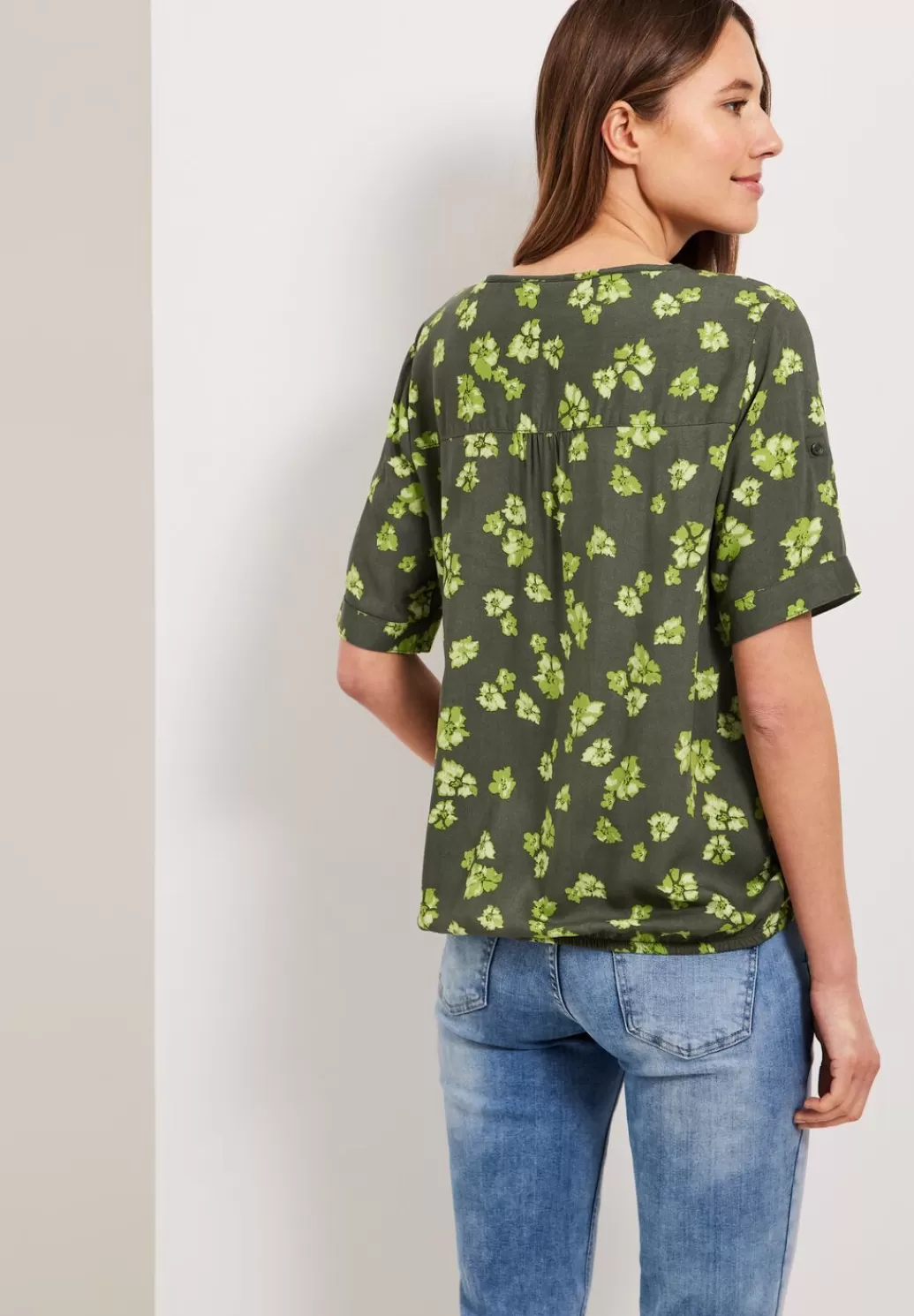 Street One Bluse Mit Blumenprint^Damen Kurzarm Blusen