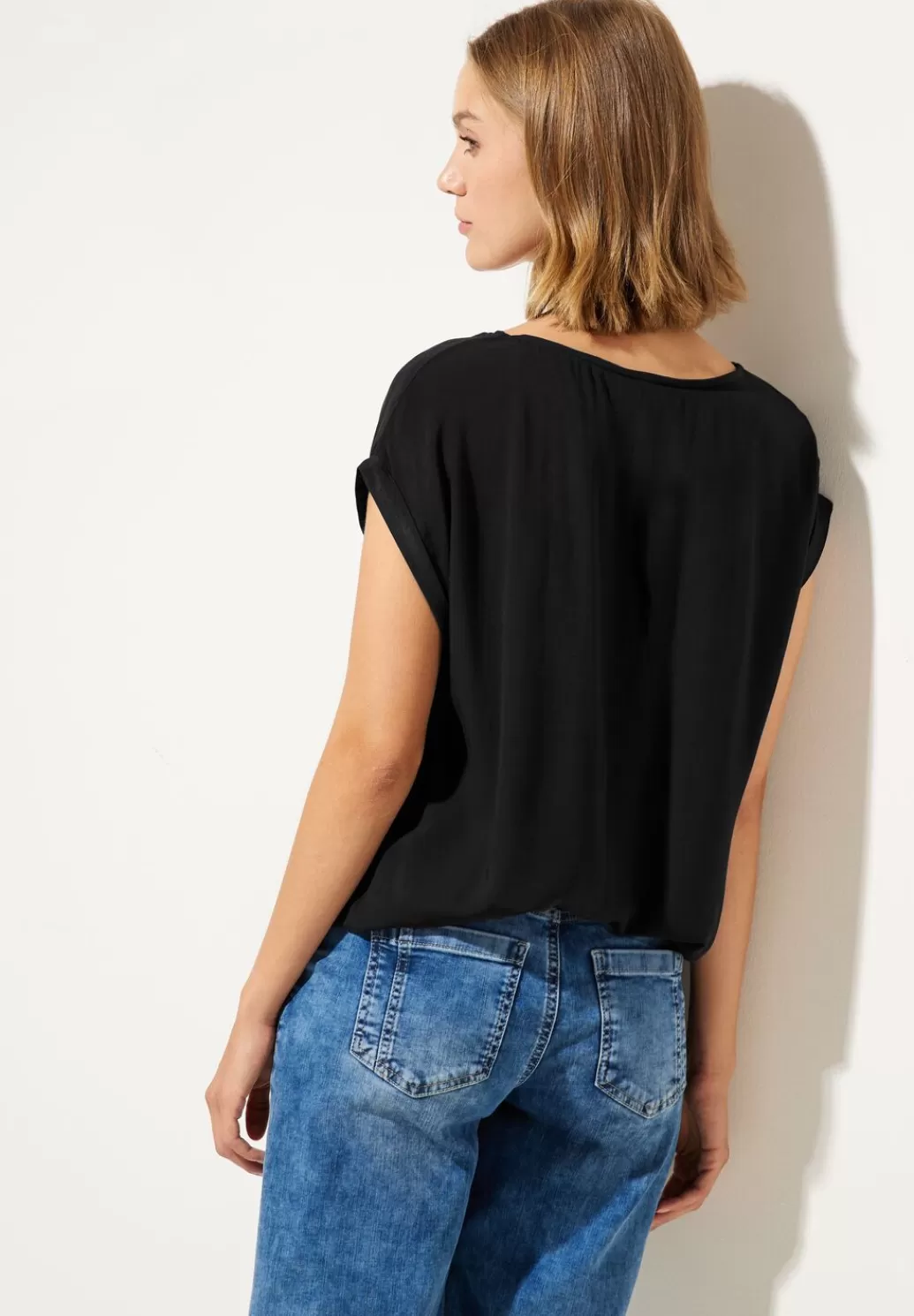 Street One Bluse Mit Elastiksaum^Damen Kurzarm Blusen