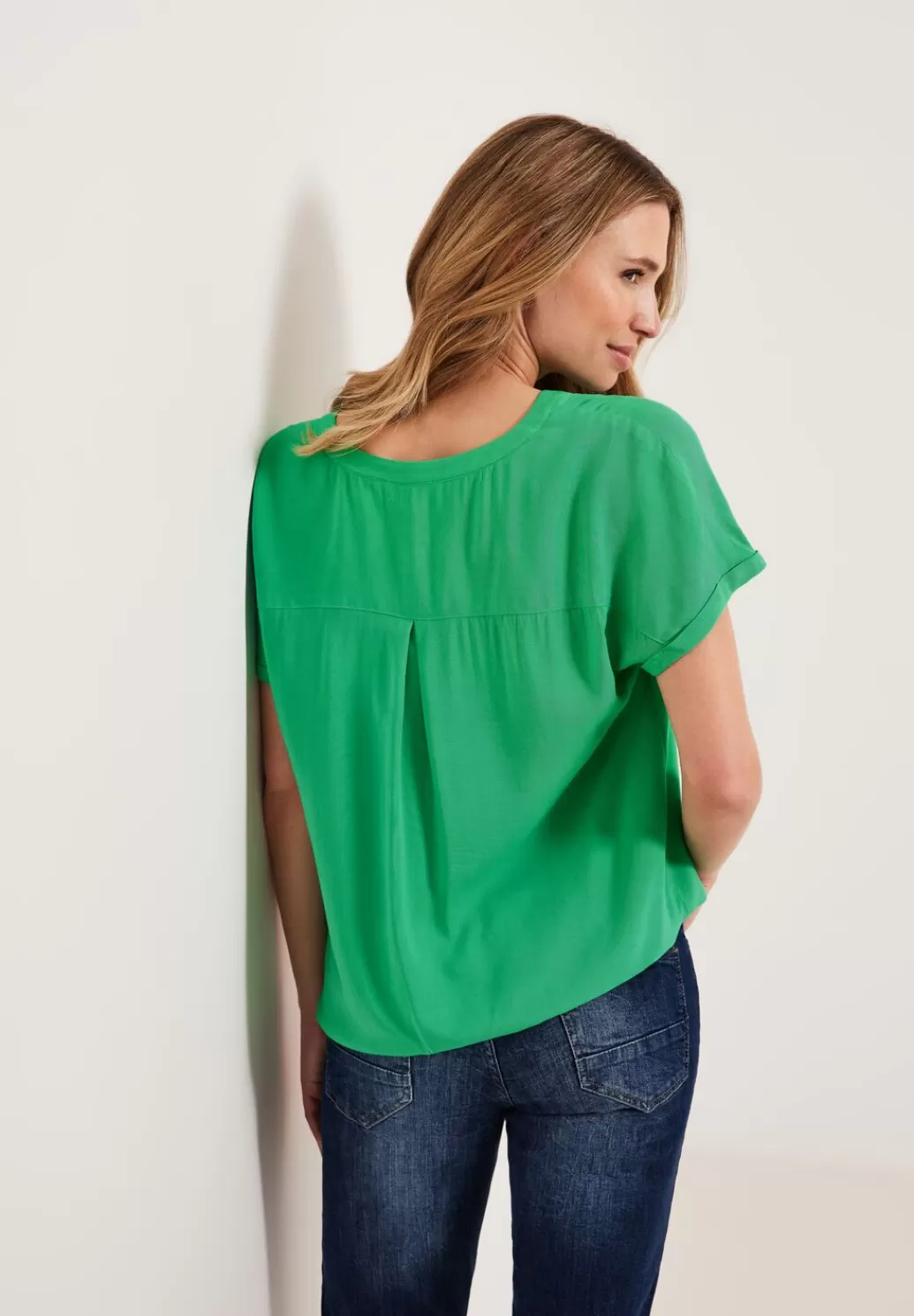 Street One Bluse Mit Elastiksaum^Damen Kurzarm Blusen