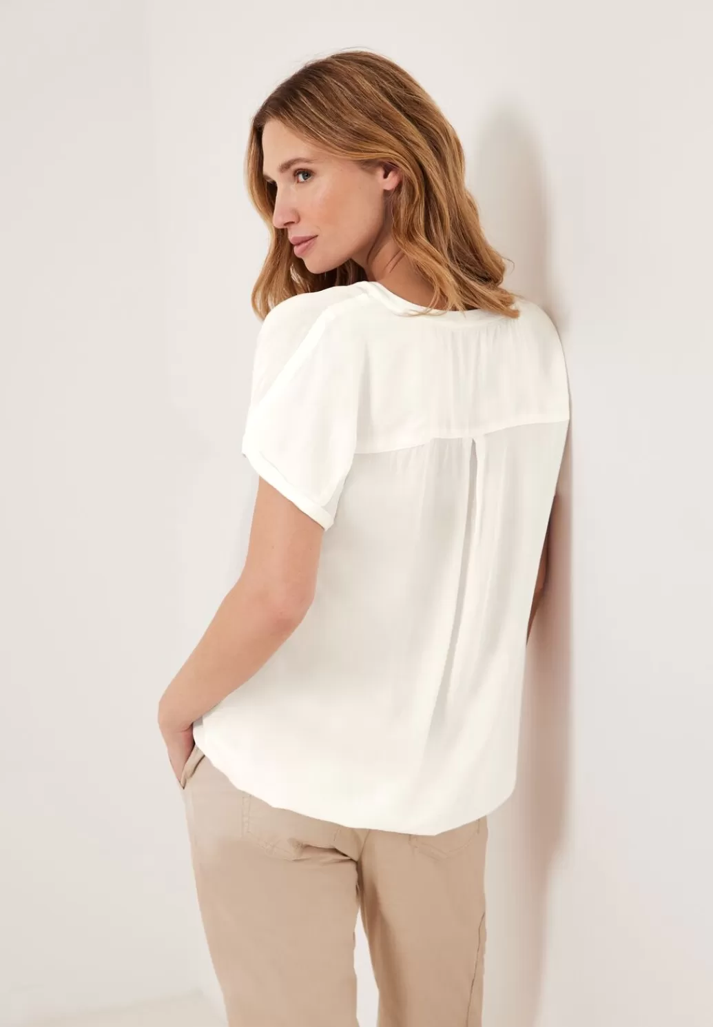 Street One Bluse Mit Elastiksaum^Damen Kurzarm Blusen