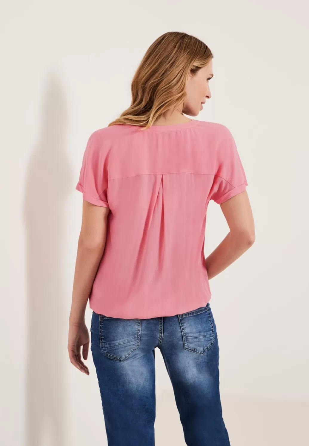 Street One Bluse Mit Elastiksaum^Damen Kurzarm Blusen