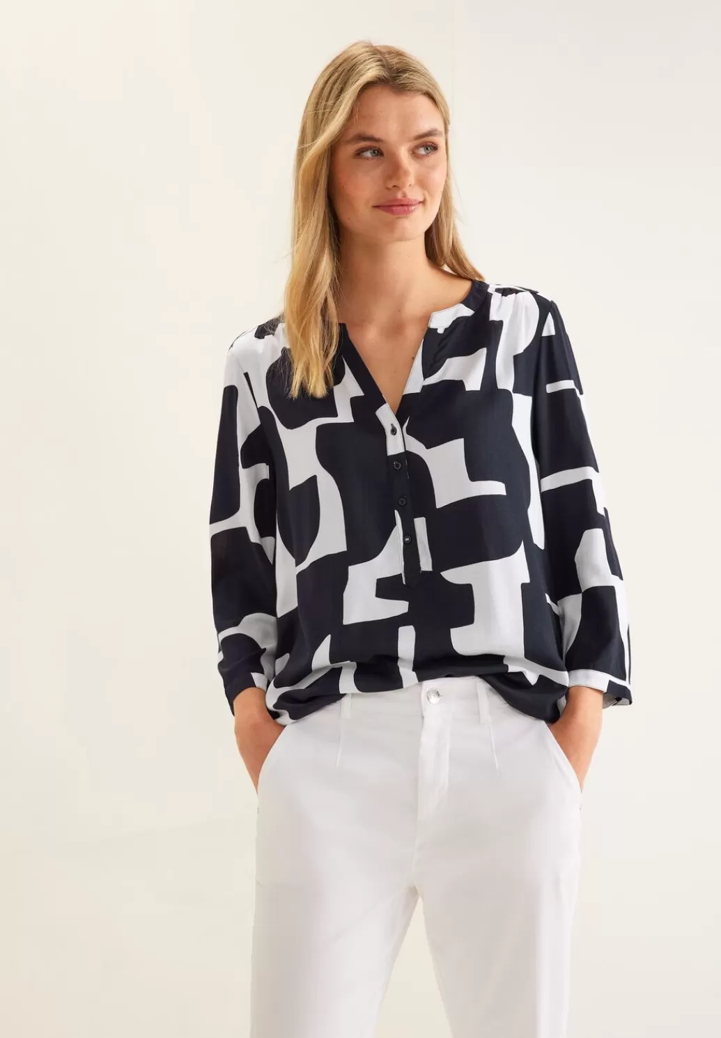 Street One Bluse Mit Grafischem Print^Damen 3/4-Arm Blusen