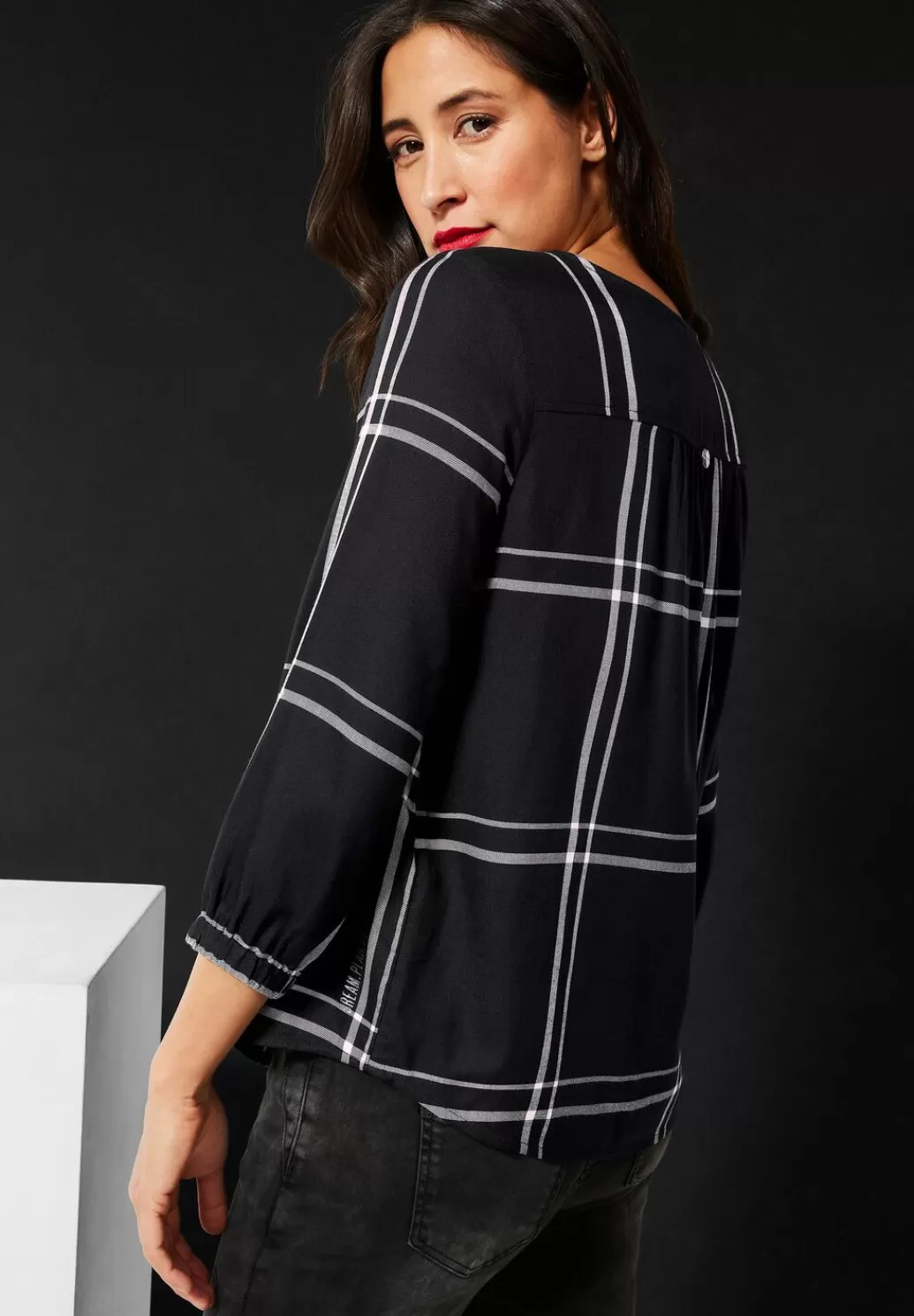 Street One Bluse Mit Karomuster^Damen Langarm Blusen