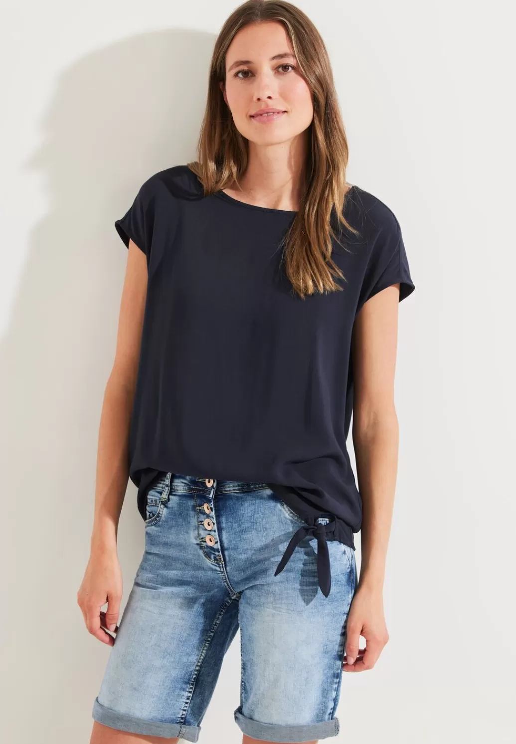 Street One Bluse Mit Knotendetail^Damen Kurzarm Blusen