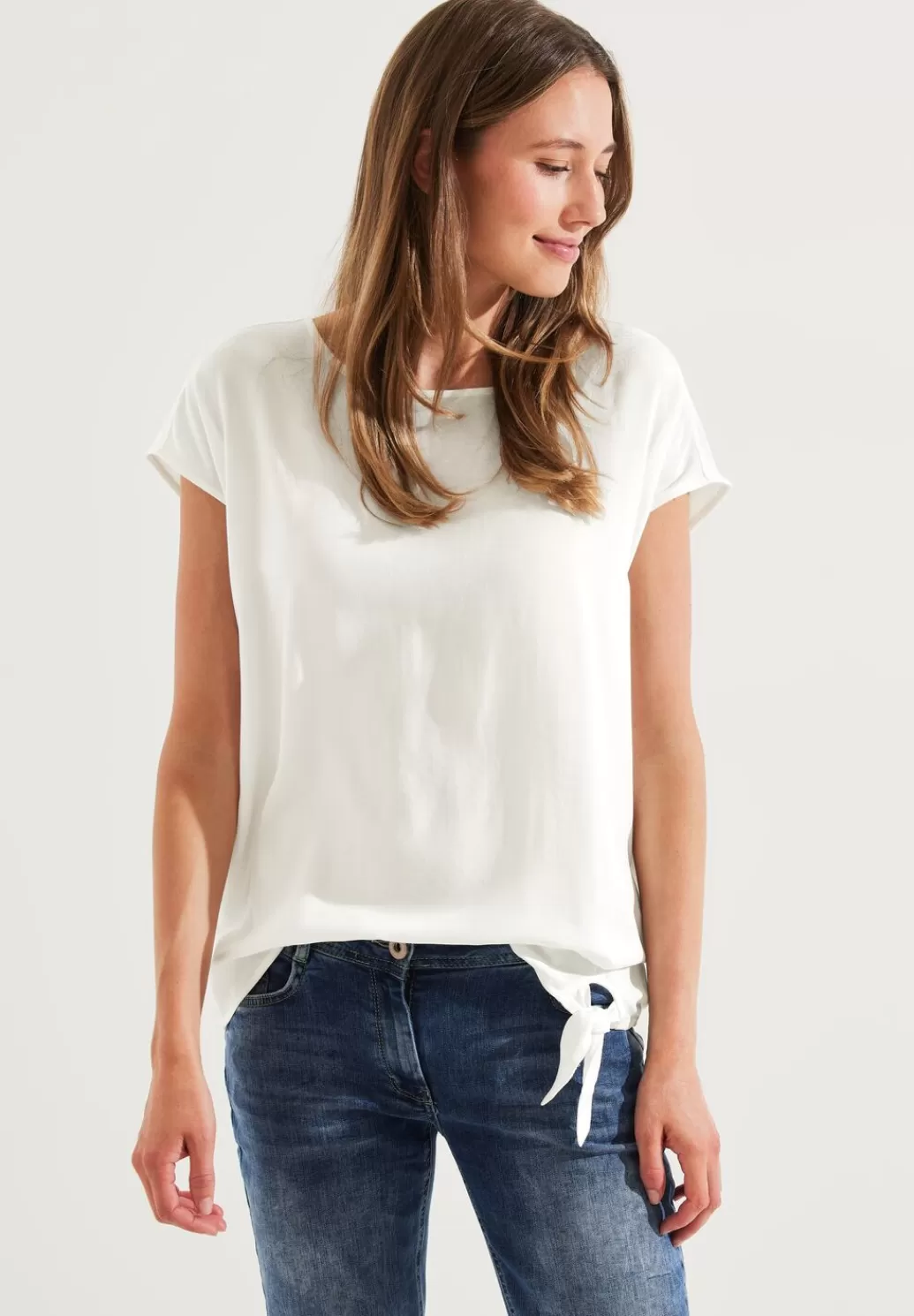 Street One Bluse Mit Knotendetail^Damen Kurzarm Blusen