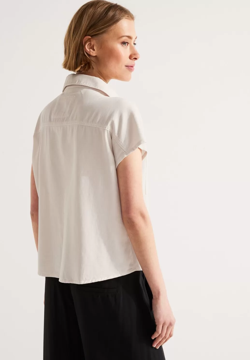 Street One Bluse Mit Knotendetail^Damen Kurzarm Blusen