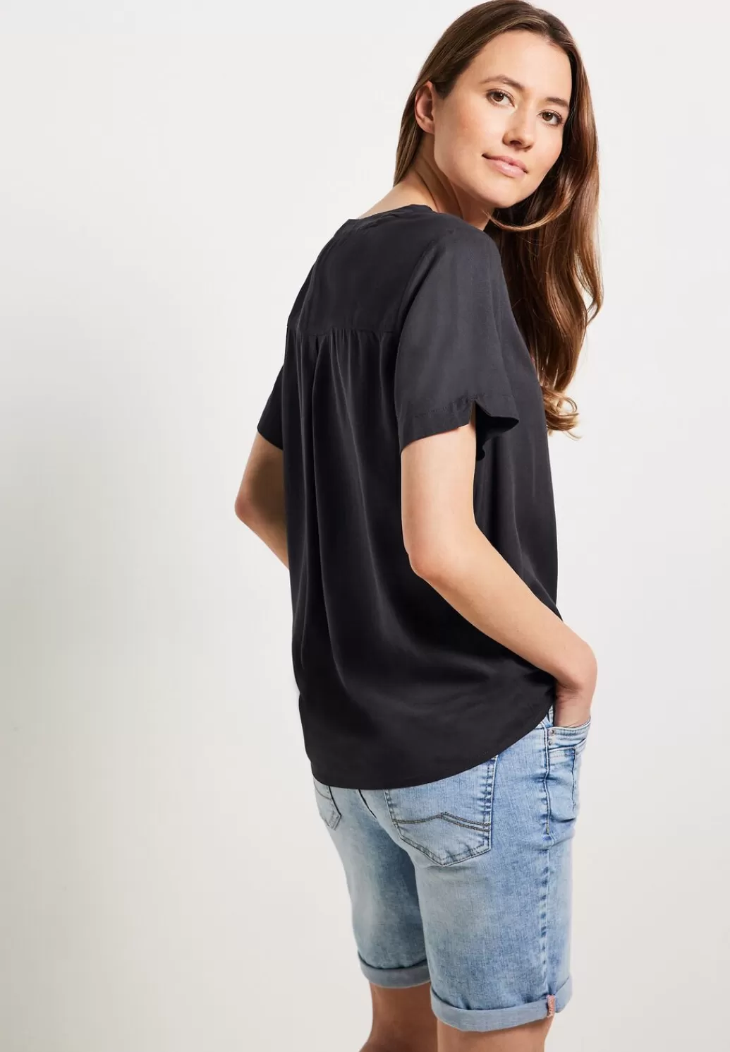 Street One Bluse Mit Knotendetail^Damen Kurzarm Blusen