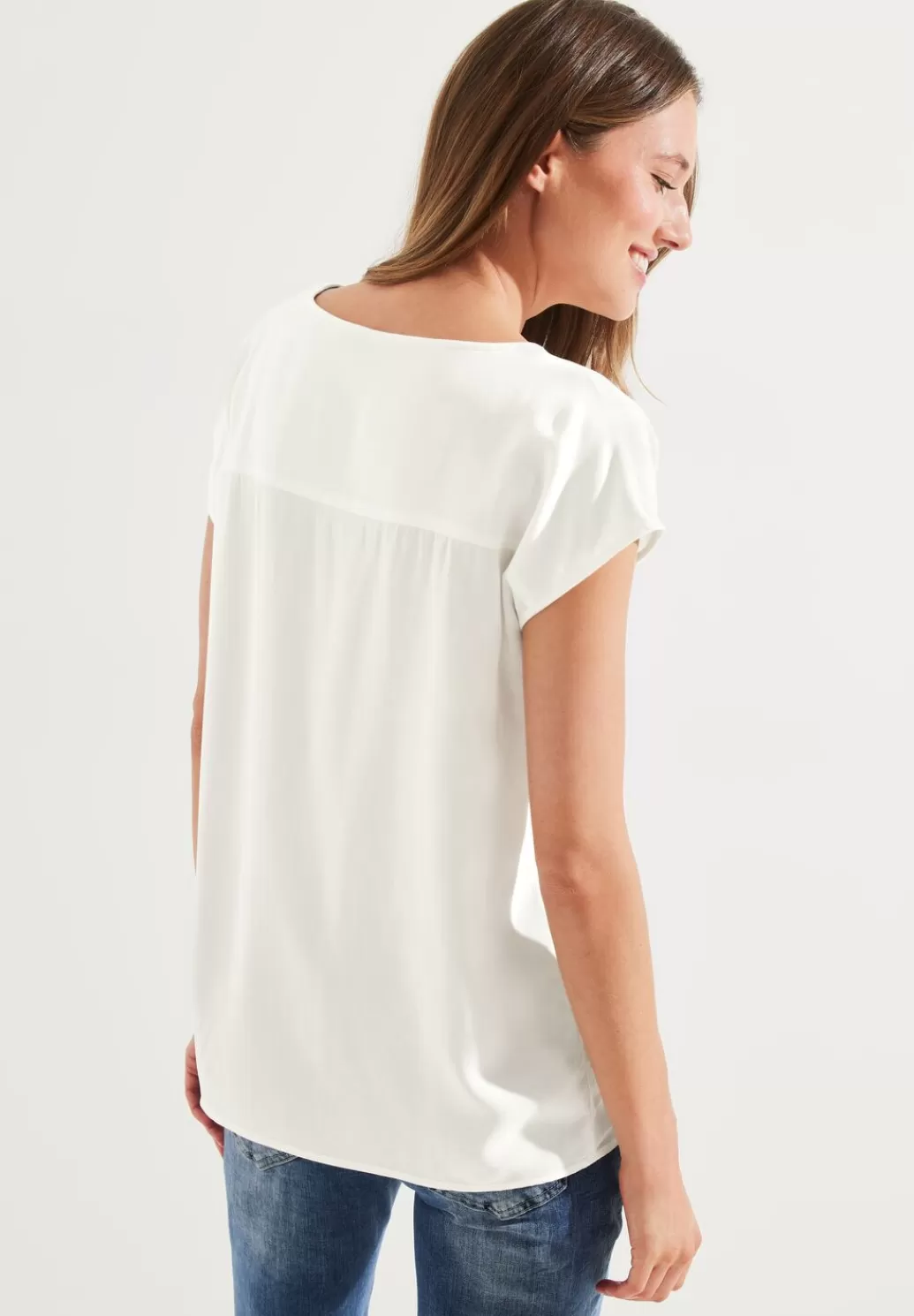 Street One Bluse Mit Knotendetail^Damen Kurzarm Blusen