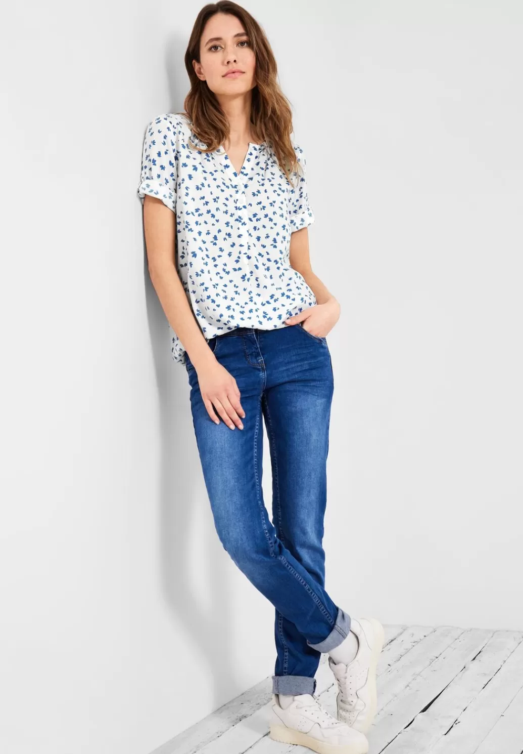 Street One Bluse Mit Kurzer Knopfleiste^Damen Kurzarm Blusen