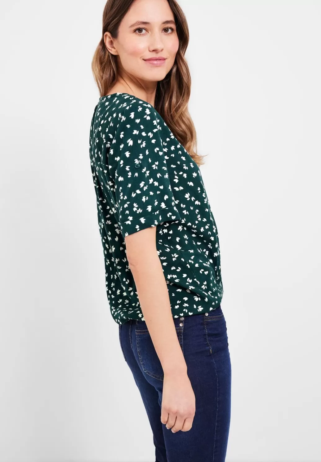 Street One Bluse Mit Kurzer Knopfleiste^Damen Kurzarm Blusen