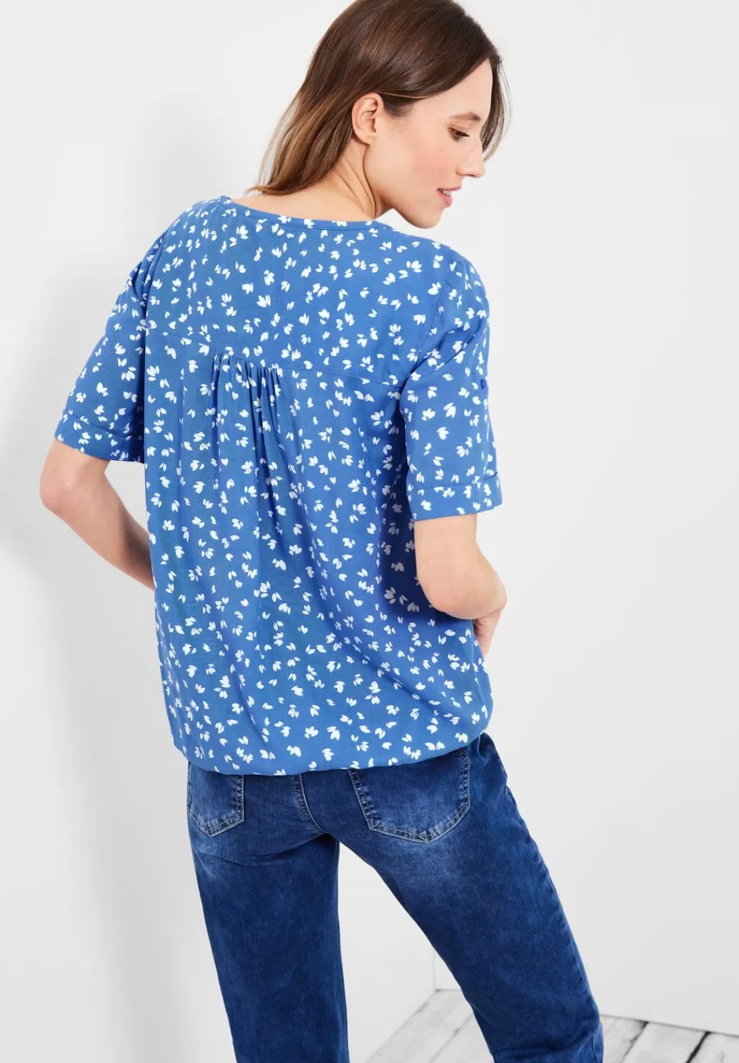 Street One Bluse Mit Kurzer Knopfleiste^Damen Kurzarm Blusen