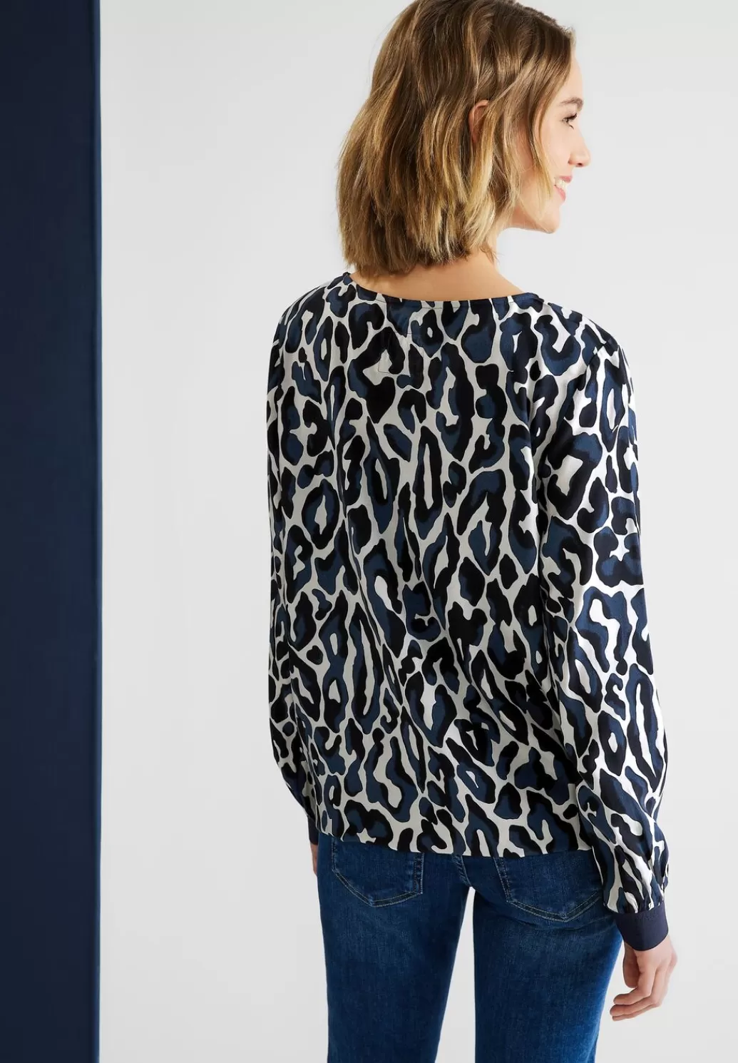 Street One Bluse Mit Leo Print^Damen Langarm Blusen