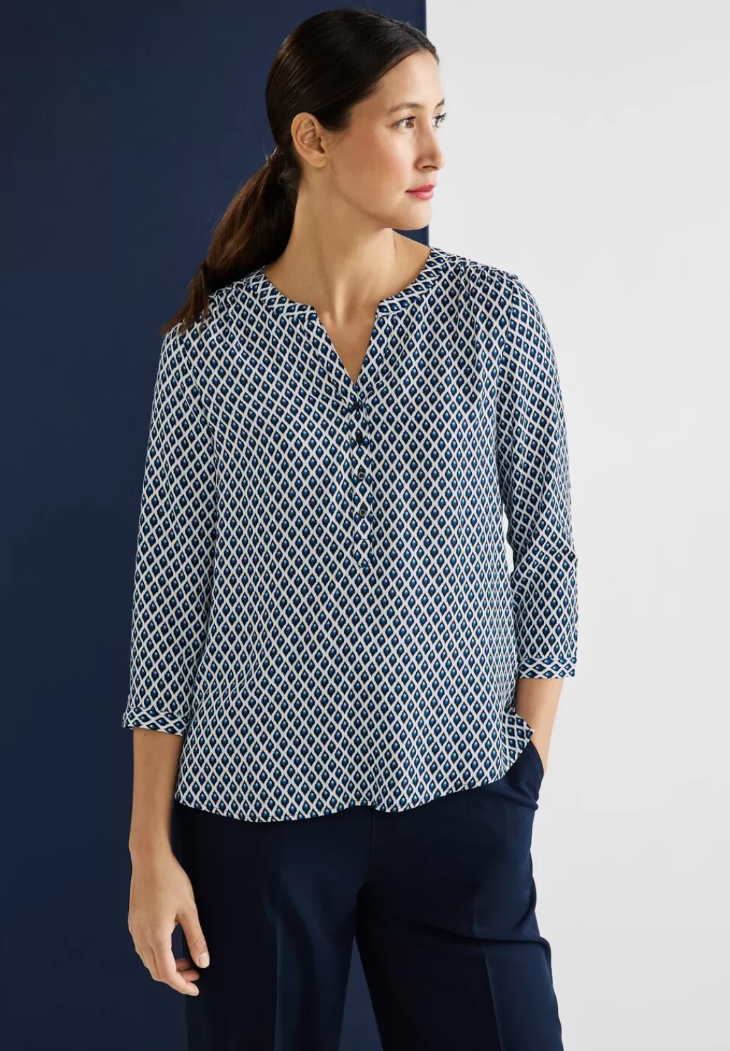 Street One Bluse Mit Minimalmuster^Damen 3/4-Arm Blusen