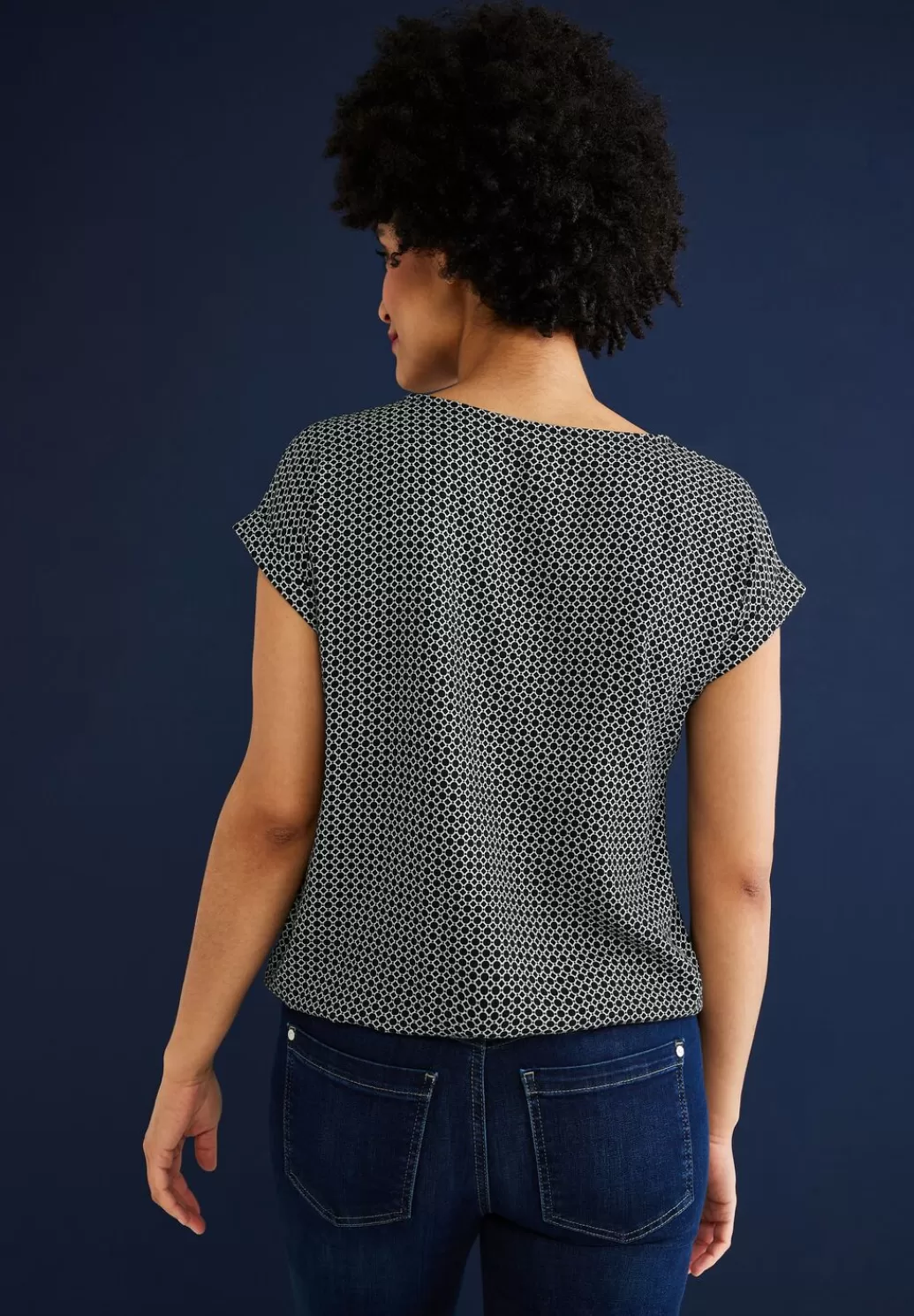 Street One Bluse Mit Minimalmuster^Damen Kurzarm Blusen