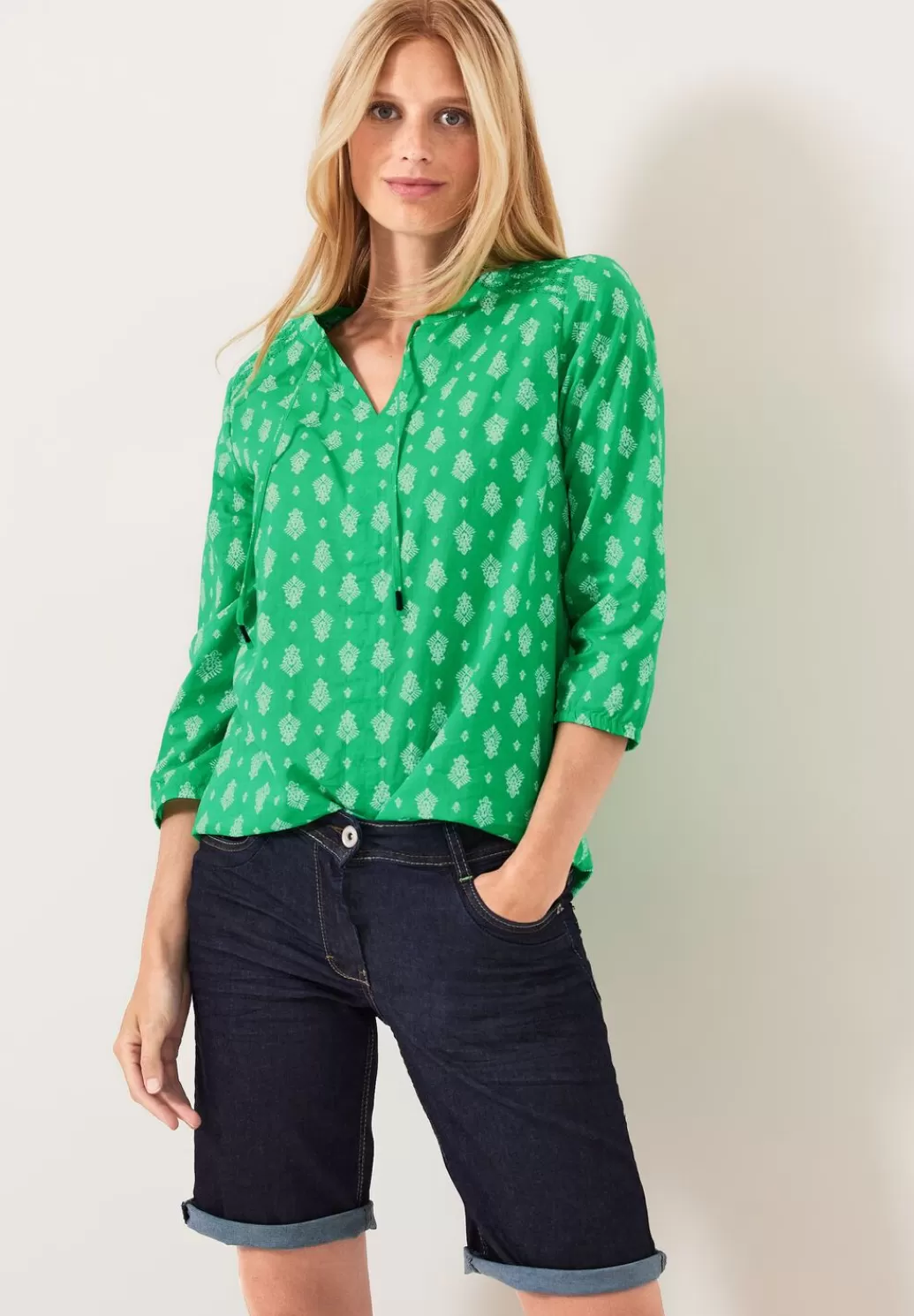 Street One Bluse Mit Minimalprint^Damen 3/4-Arm Blusen