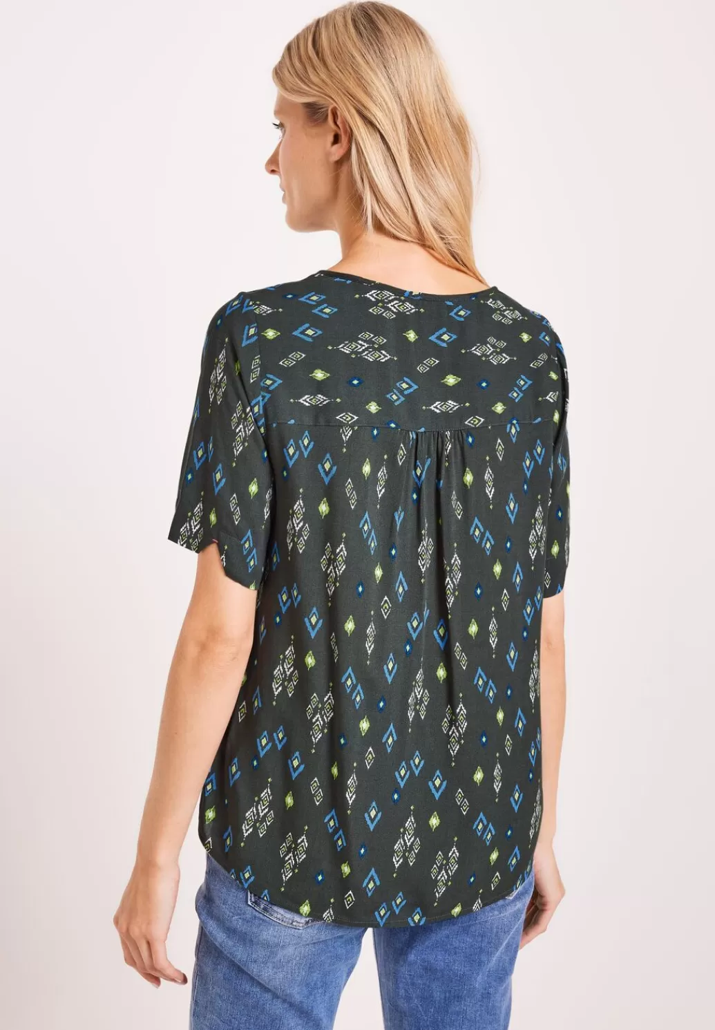 Street One Bluse Mit Minimalprint^Damen Kurzarm Blusen