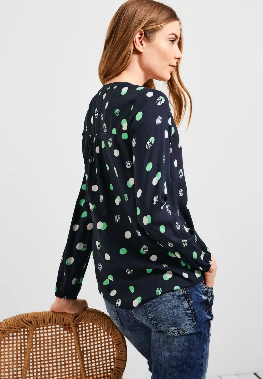 Street One Bluse Mit Minimalprint^Damen Langarm Blusen