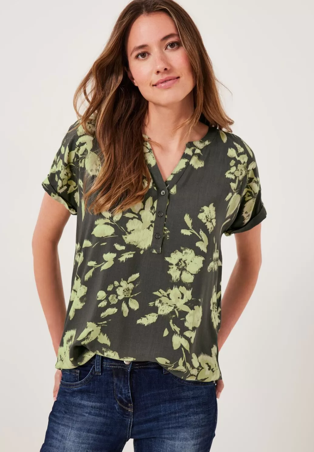 Street One Bluse Mit Print^Damen Kurzarm Blusen