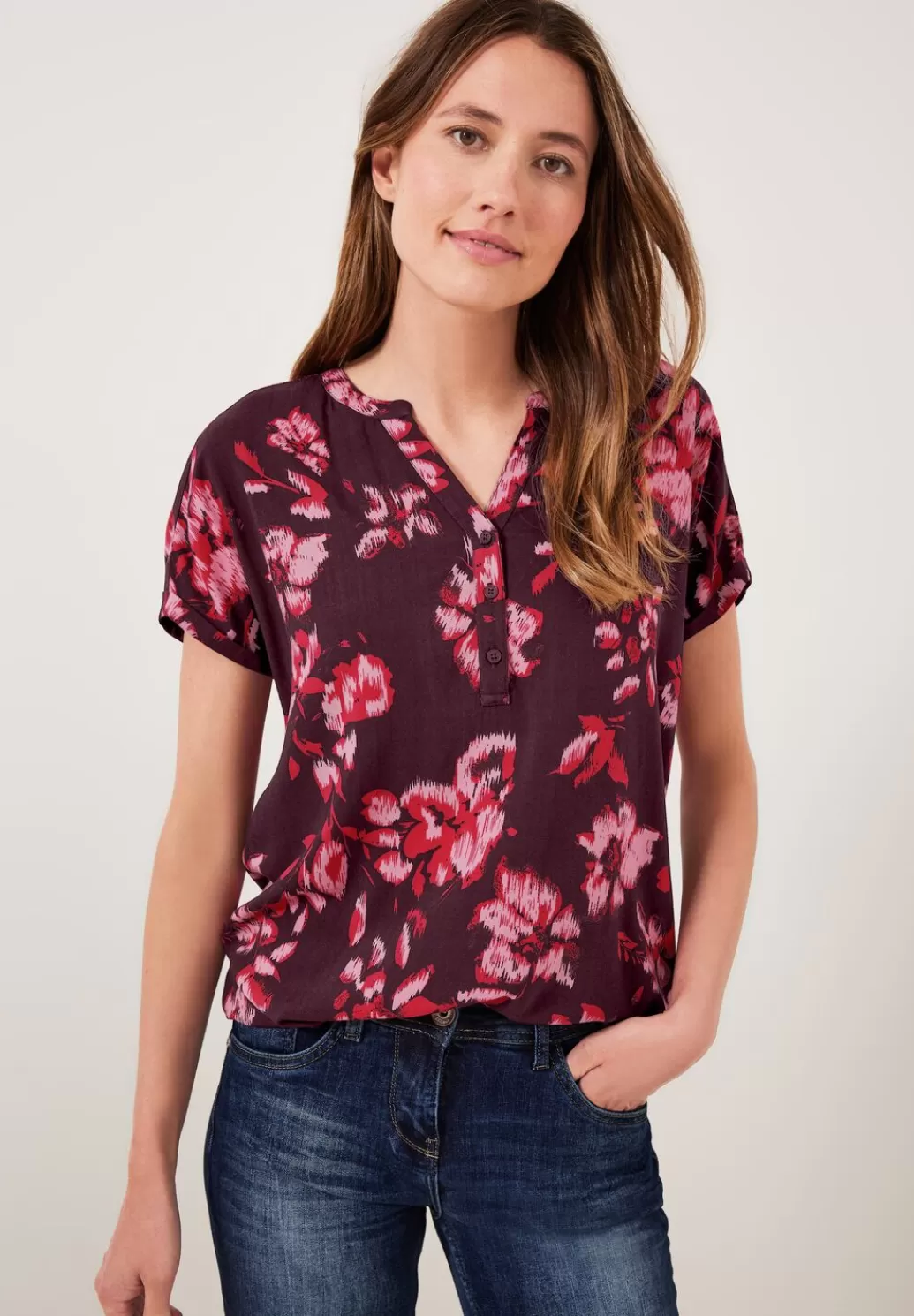 Street One Bluse Mit Print^Damen Kurzarm Blusen