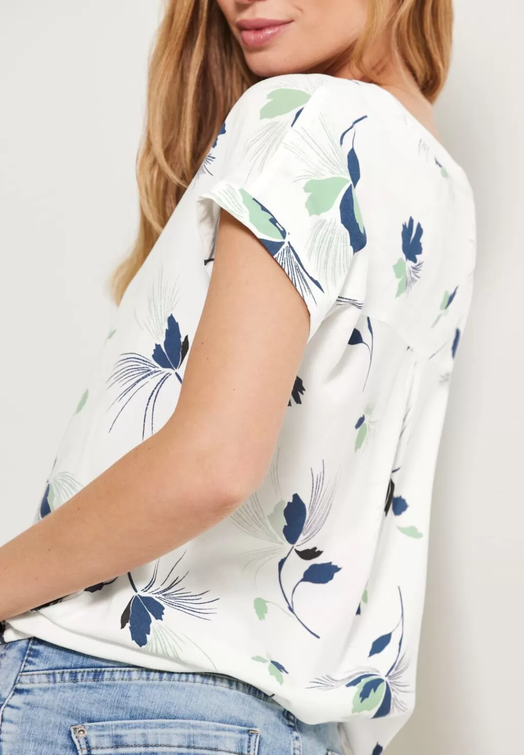 Street One Bluse Mit Print^Damen Kurzarm Blusen