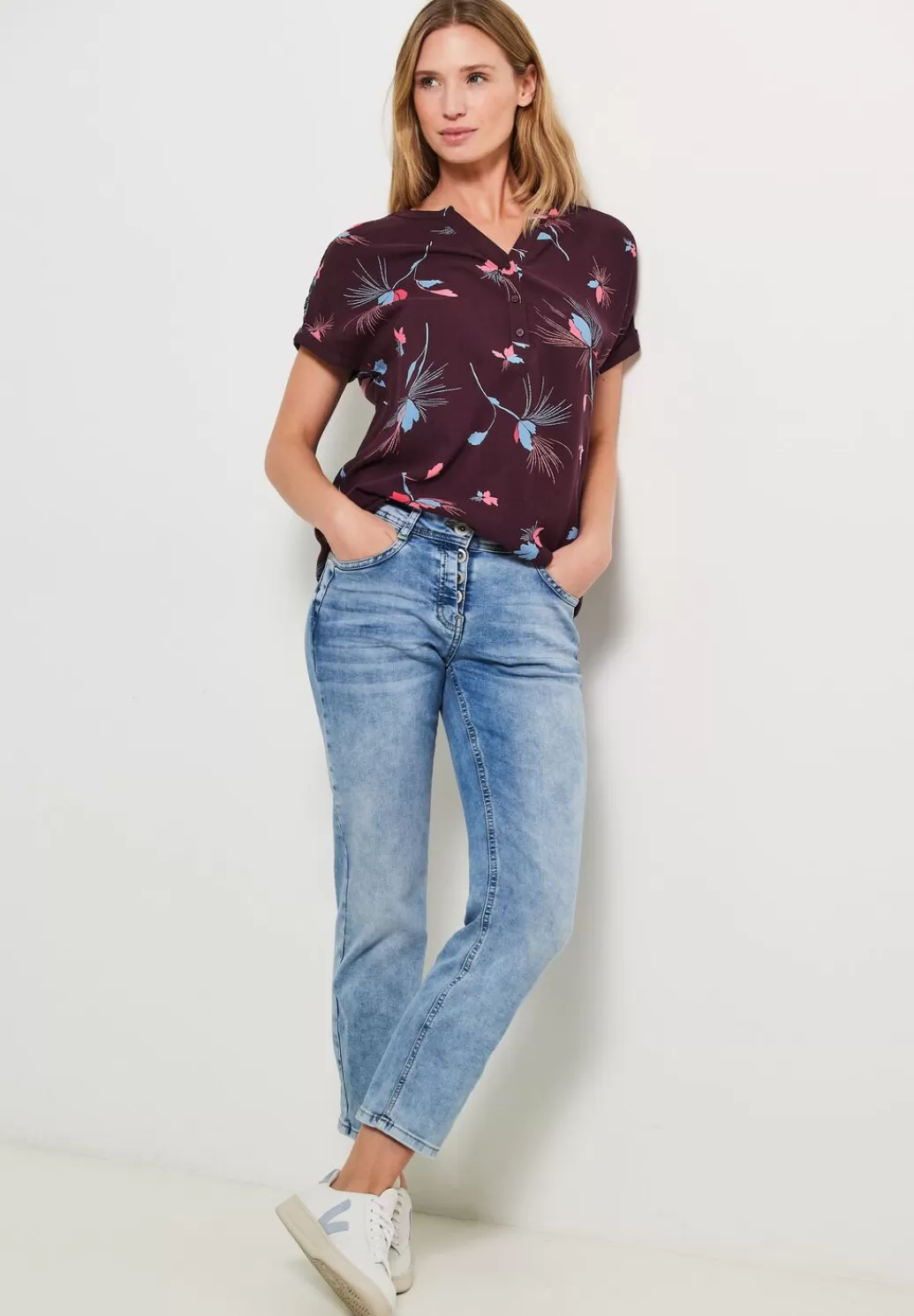 Street One Bluse Mit Print^Damen Kurzarm Blusen