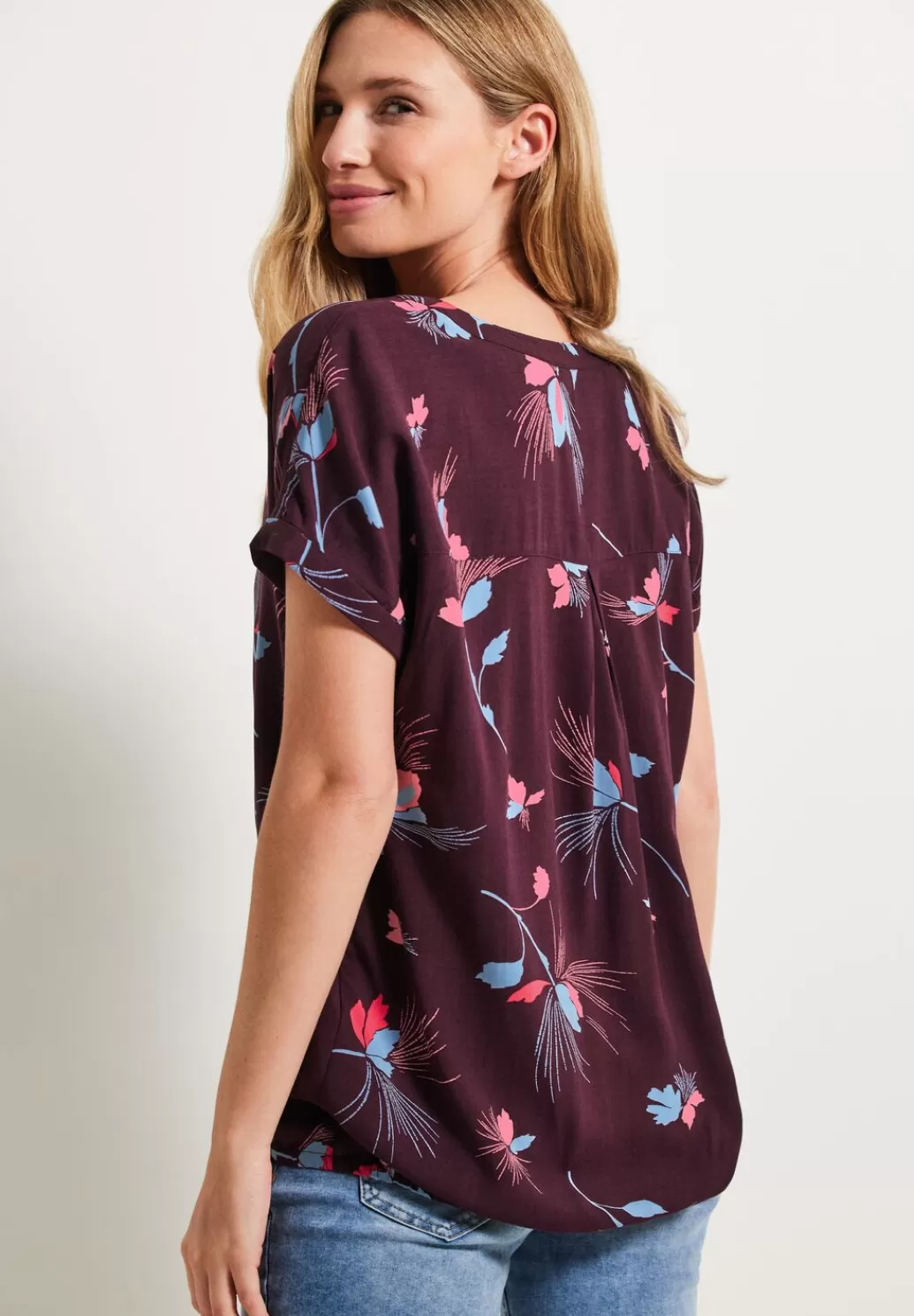 Street One Bluse Mit Print^Damen Kurzarm Blusen