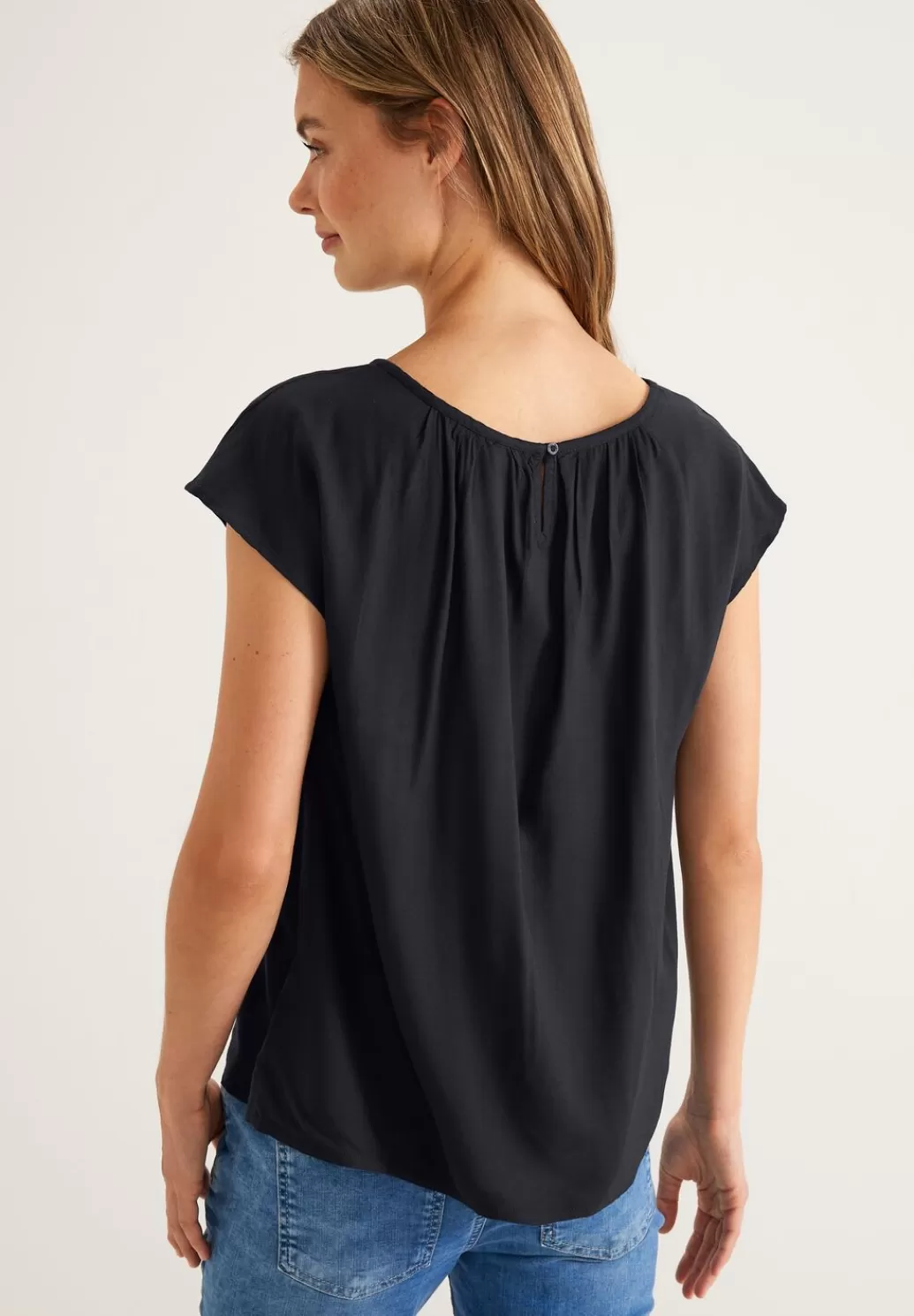 Street One Bluse Mit Raffungen^Damen Kurzarm Blusen