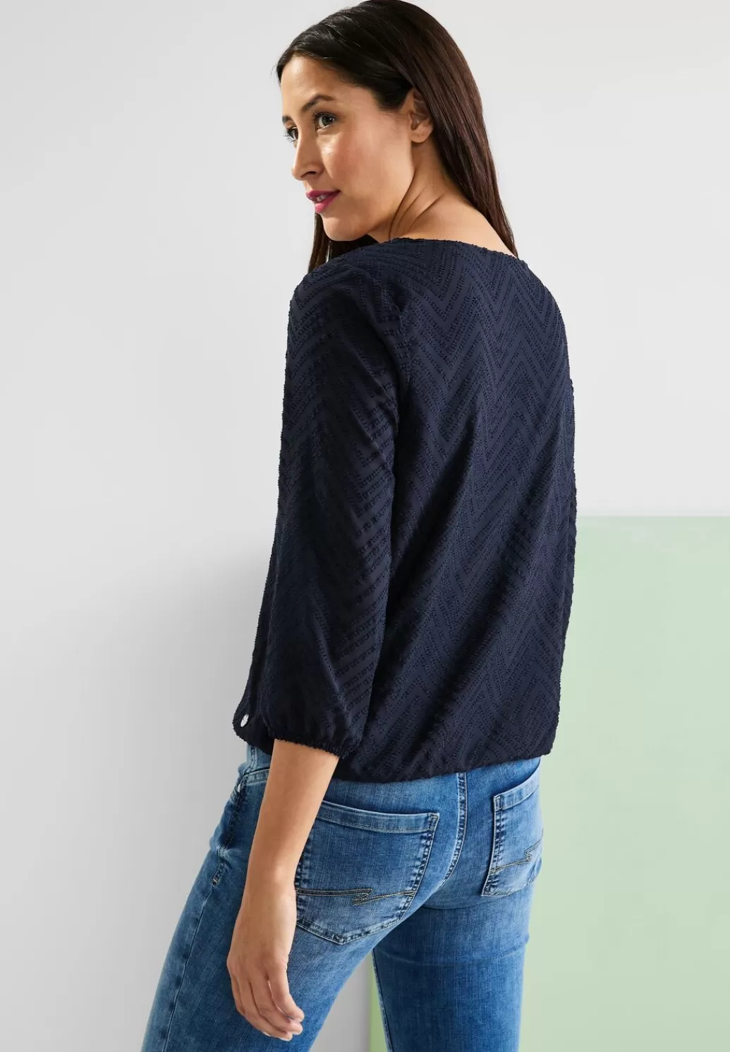 Street One Bluse Mit Smokdetails^Damen 3/4-Arm Blusen